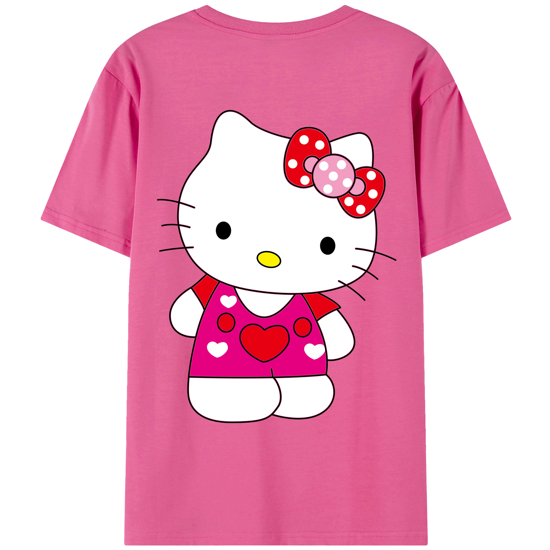（画像用） Hello Kitty ハローキティ レディース半袖Tシャツ(バックプリント)