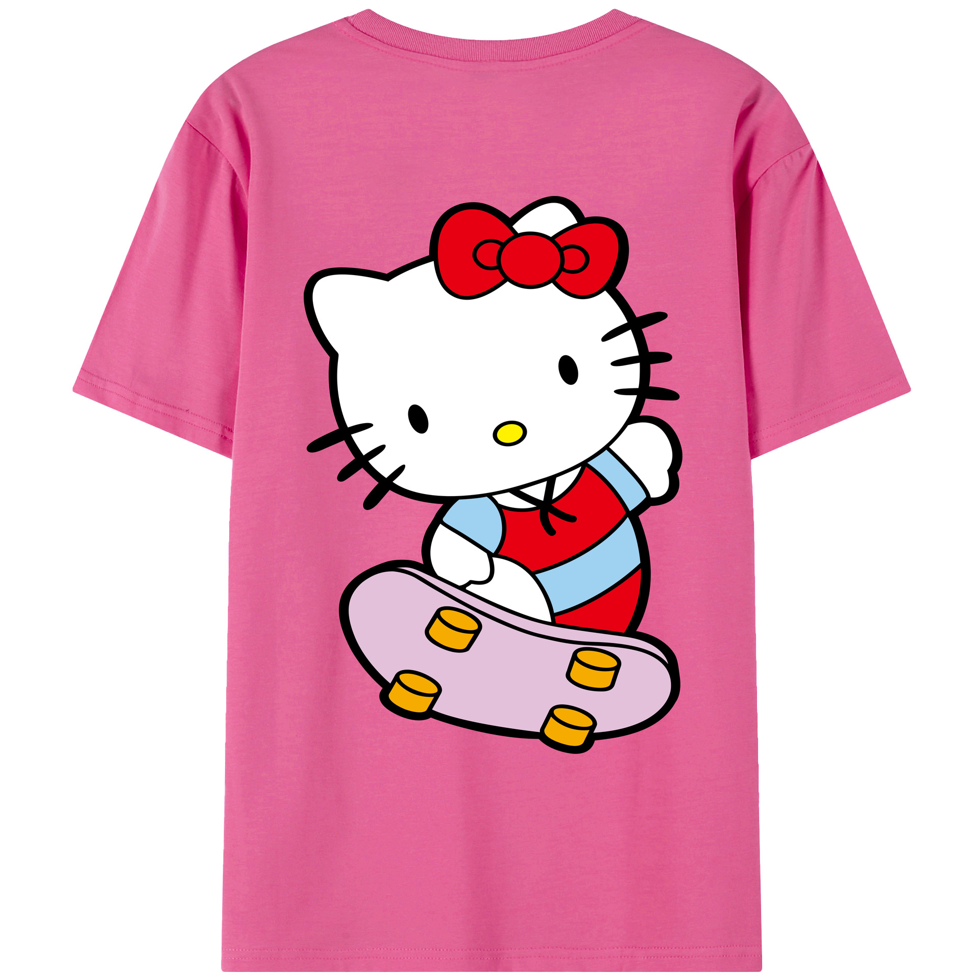 （画像用） Hello Kitty ハローキティ レディース半袖Tシャツ(バックプリント)