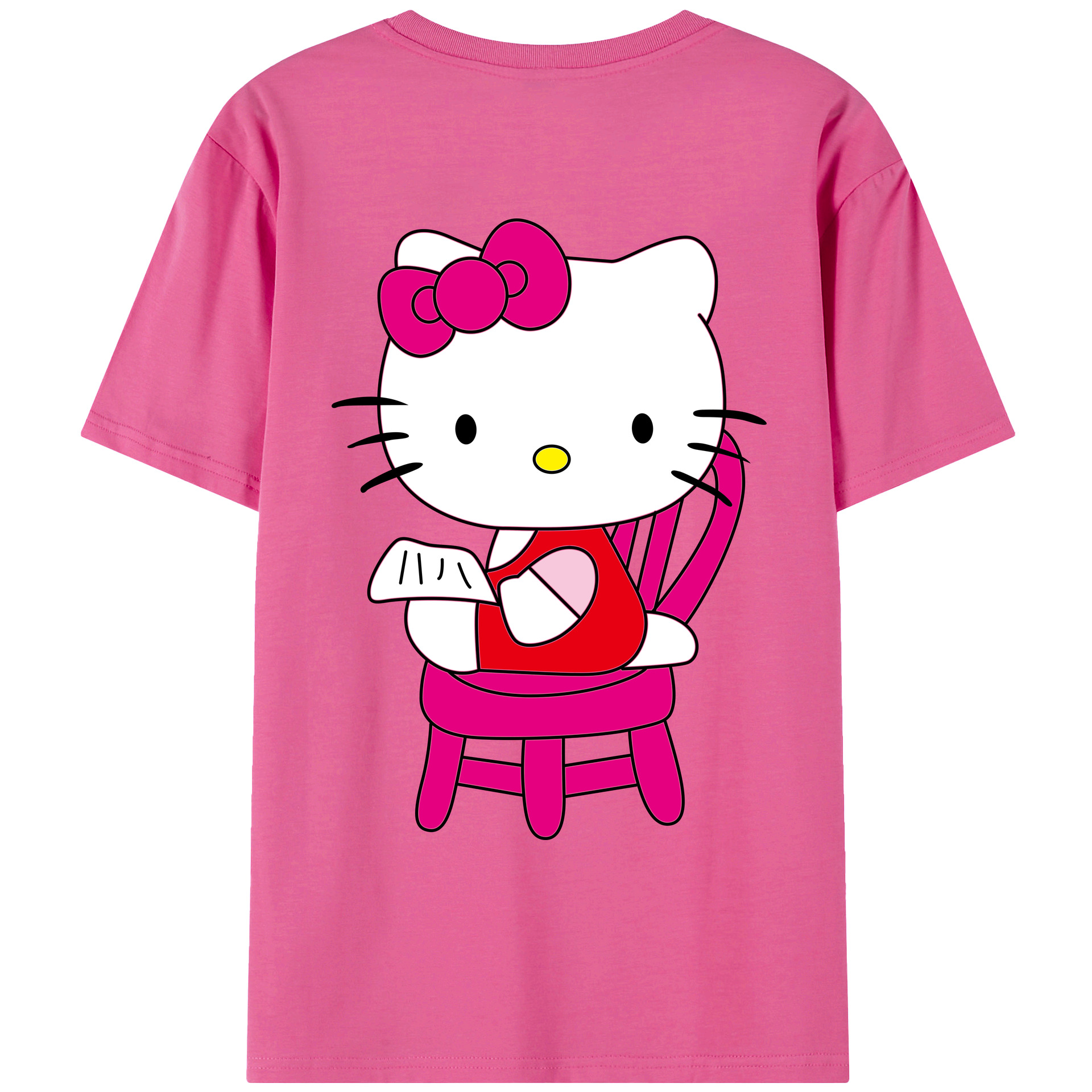 （画像用） Hello Kitty ハローキティ レディース半袖Tシャツ(バックプリント)