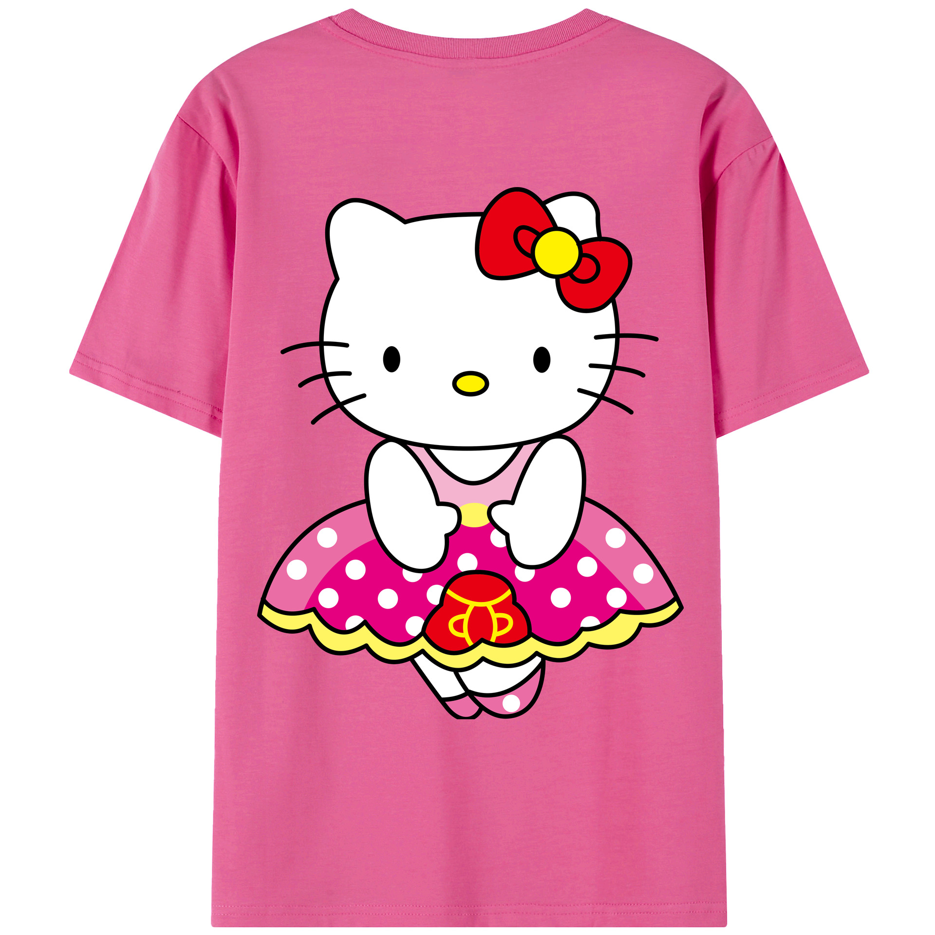 （画像用） Hello Kitty ハローキティ レディース半袖Tシャツ(バックプリント)