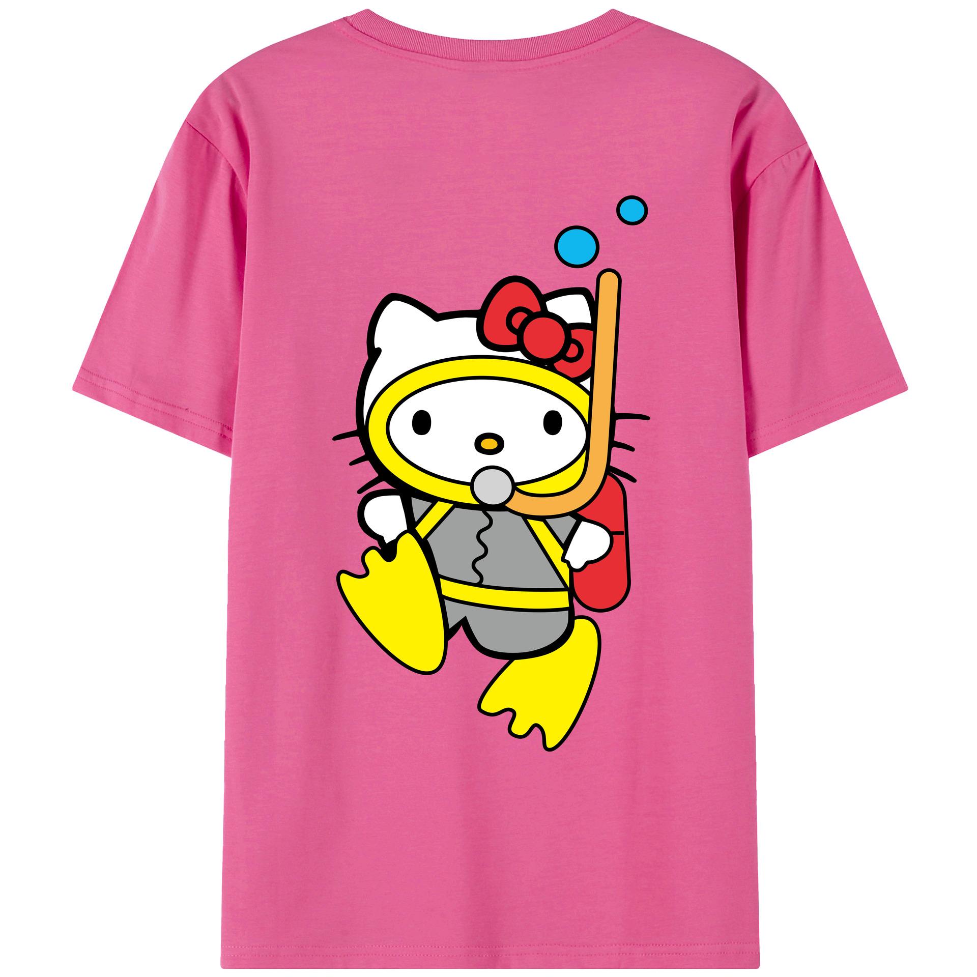 （画像用） Hello Kitty ハローキティ レディース半袖Tシャツ(バックプリント)