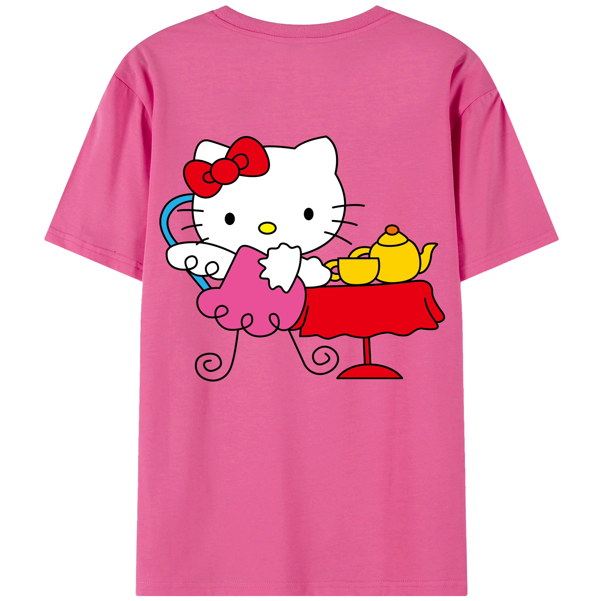 （画像用） Hello Kitty ハローキティ レディース半袖Tシャツ(バックプリント)