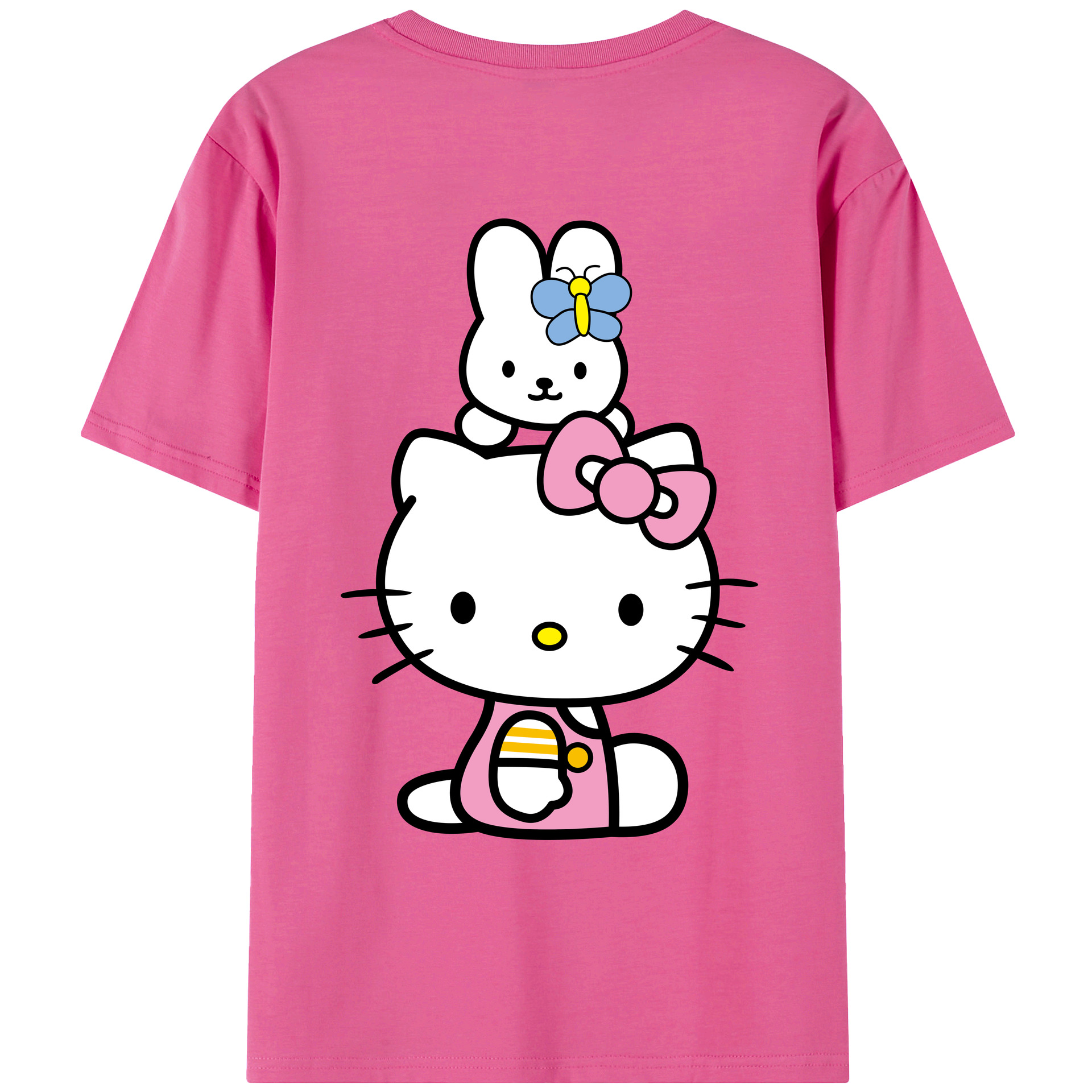 （画像用） Hello Kitty ハローキティ レディース半袖Tシャツ(バックプリント)