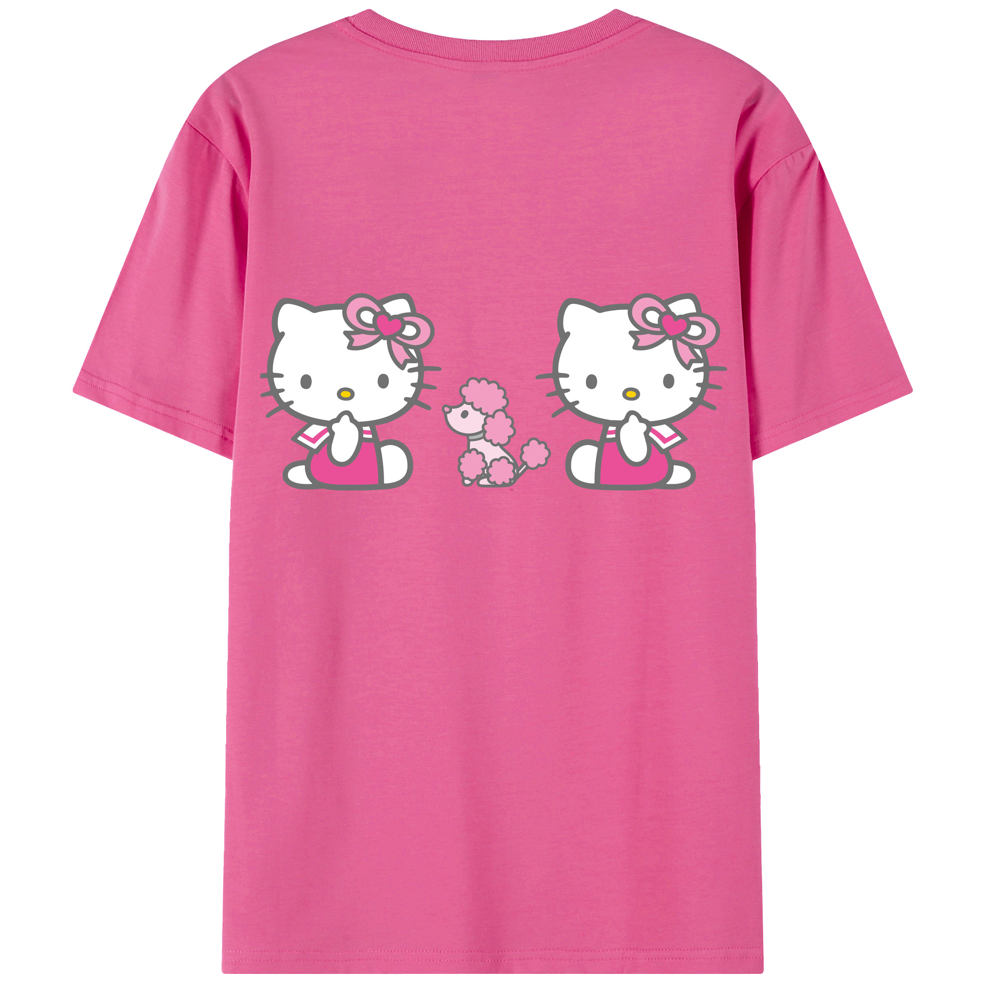 （画像用） Hello Kitty ハローキティ レディース半袖Tシャツ(バックプリント)