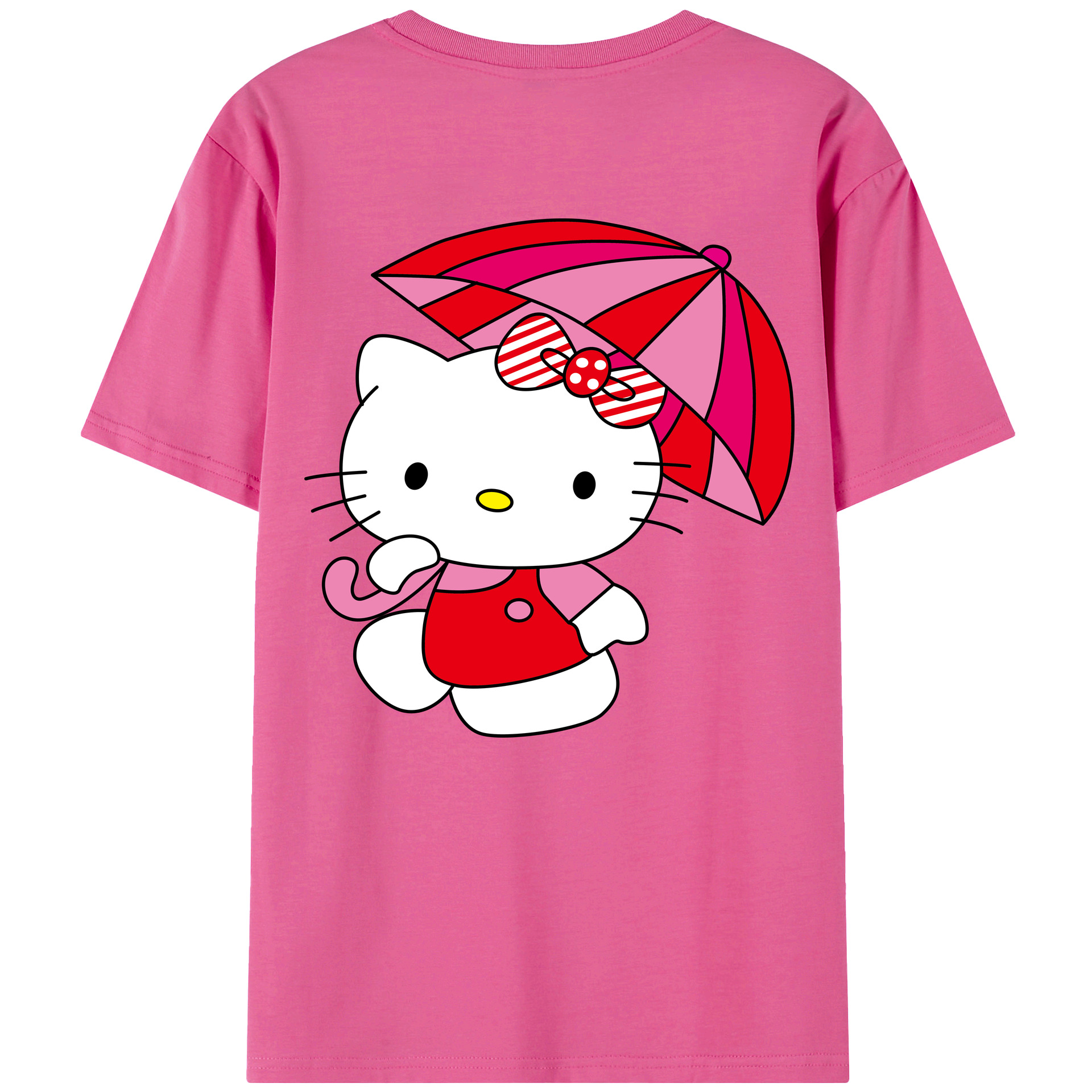 （画像用） Hello Kitty ハローキティ レディース半袖Tシャツ(バックプリント)