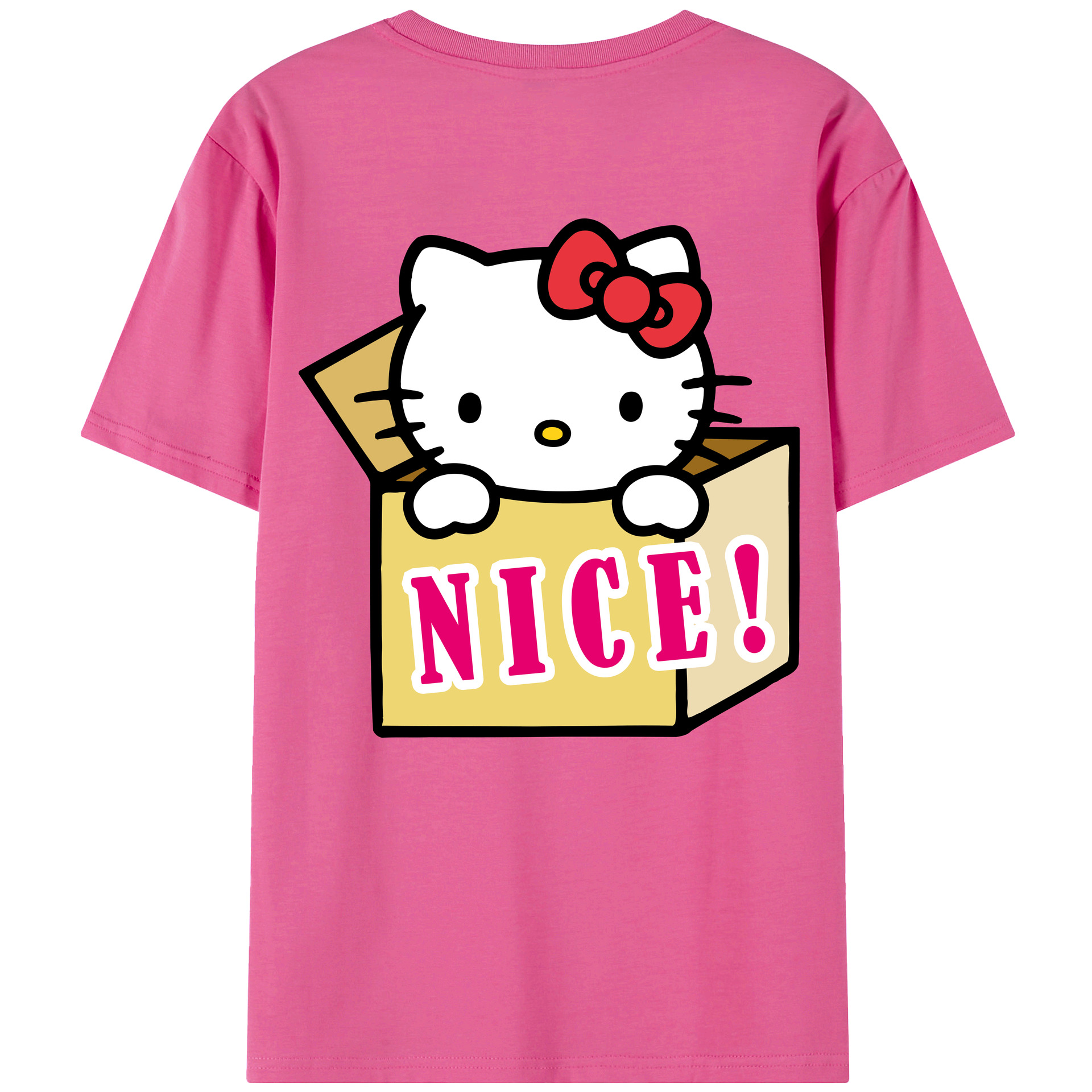 （画像用） Hello Kitty ハローキティ レディース半袖Tシャツ(バックプリント)