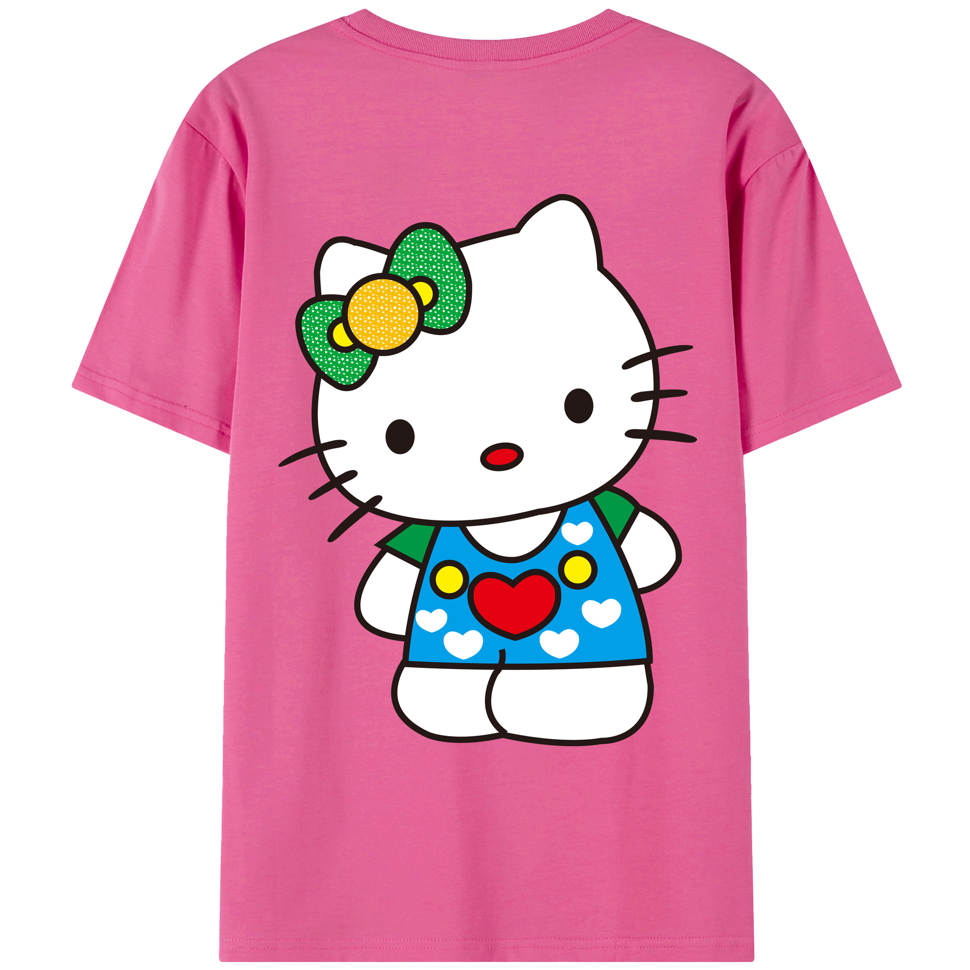 （画像用） Hello Kitty ハローキティ レディース半袖Tシャツ(バックプリント)