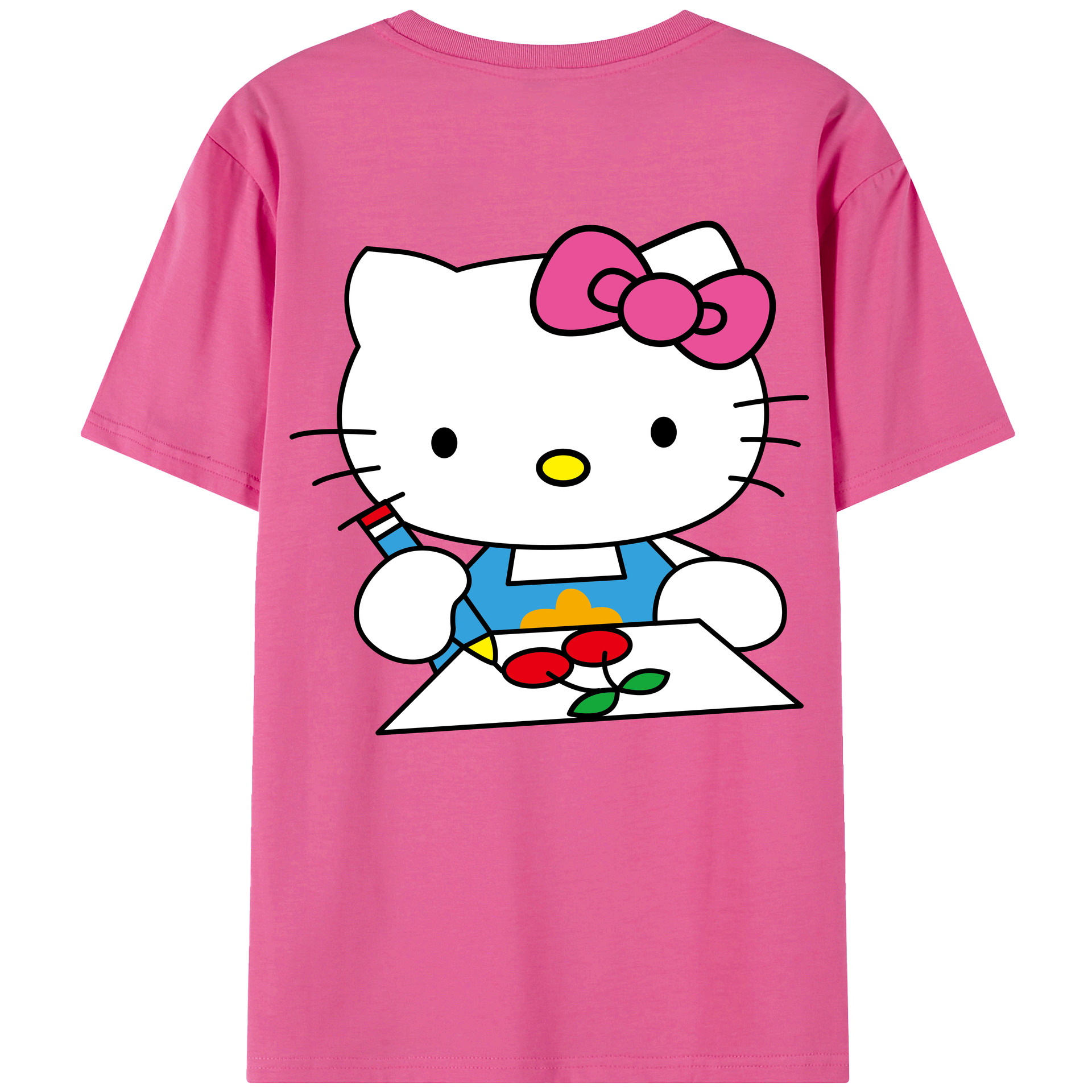 （画像用） Hello Kitty ハローキティ レディース半袖Tシャツ(バックプリント)