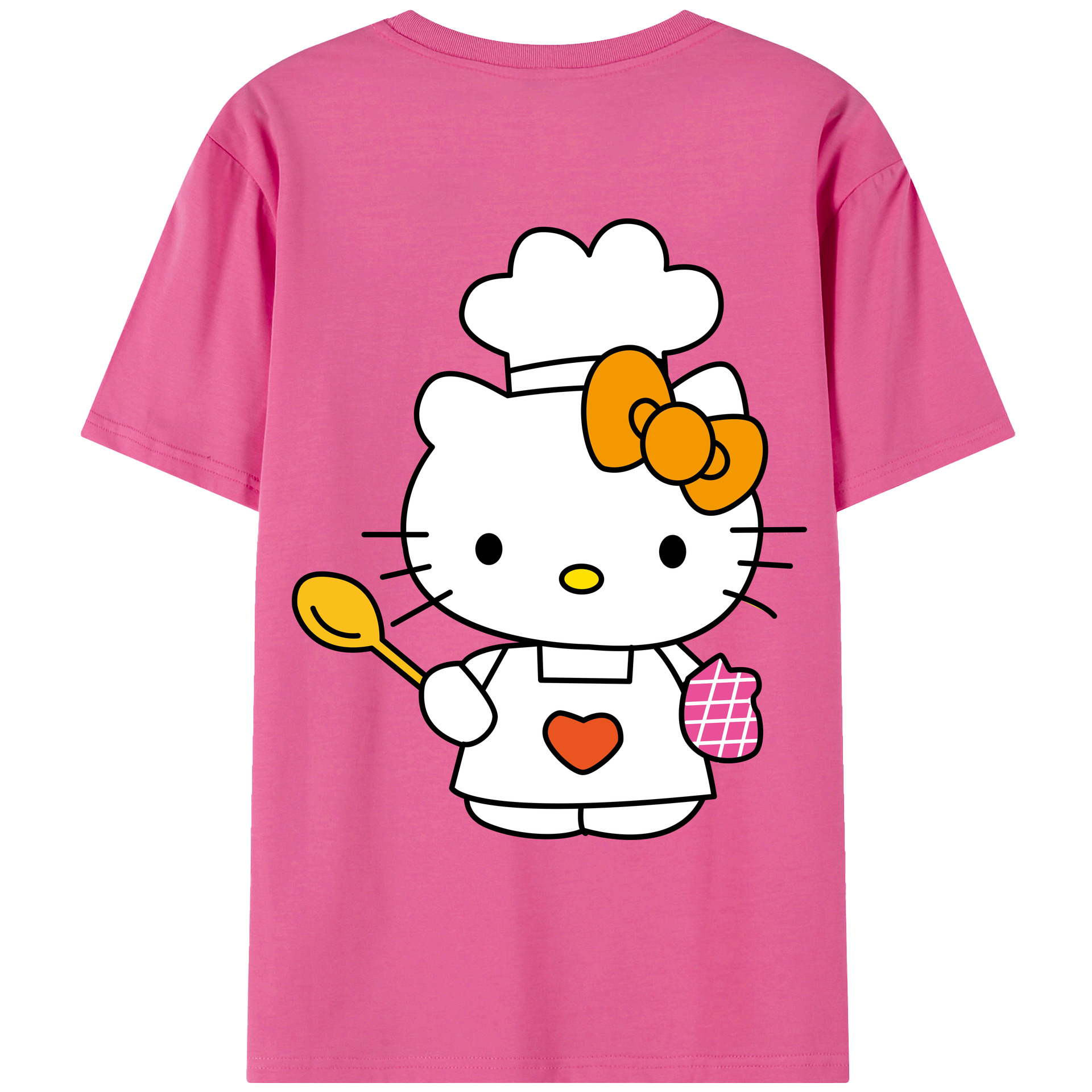 （画像用） Hello Kitty ハローキティ レディース半袖Tシャツ(バックプリント)