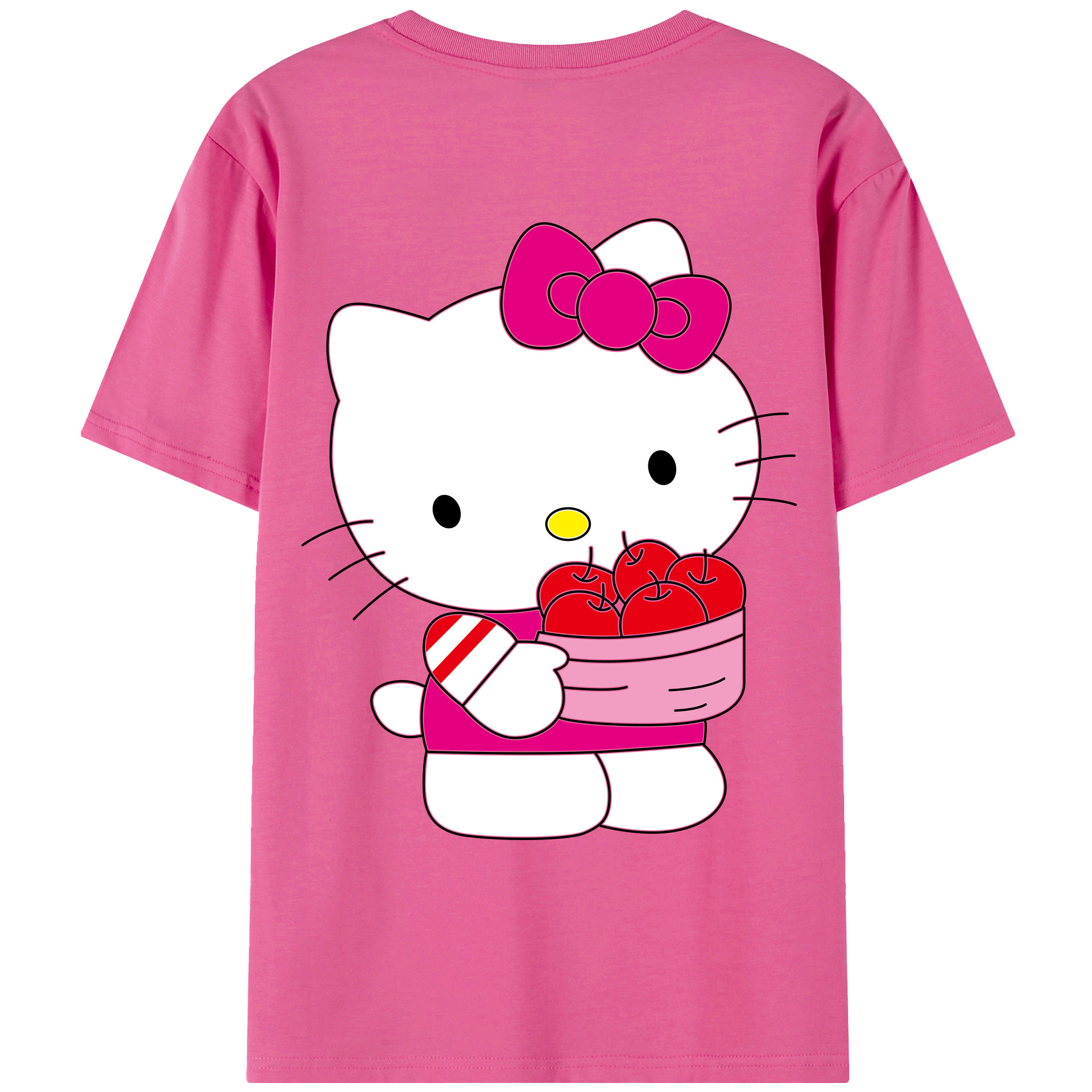 （画像用） Hello Kitty ハローキティ レディース半袖Tシャツ(バックプリント)