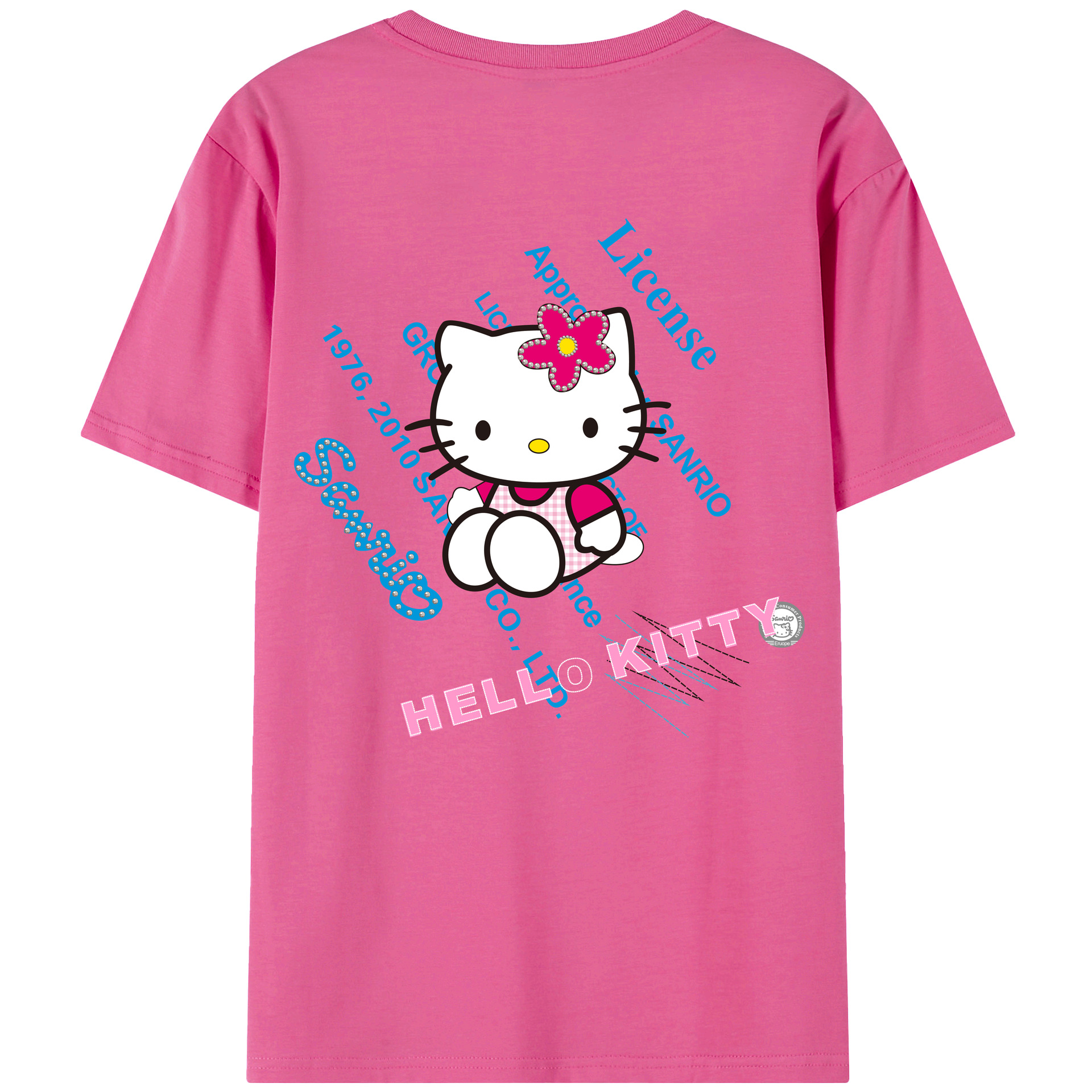 （画像用） Hello Kitty ハローキティ レディース半袖Tシャツ(バックプリント)