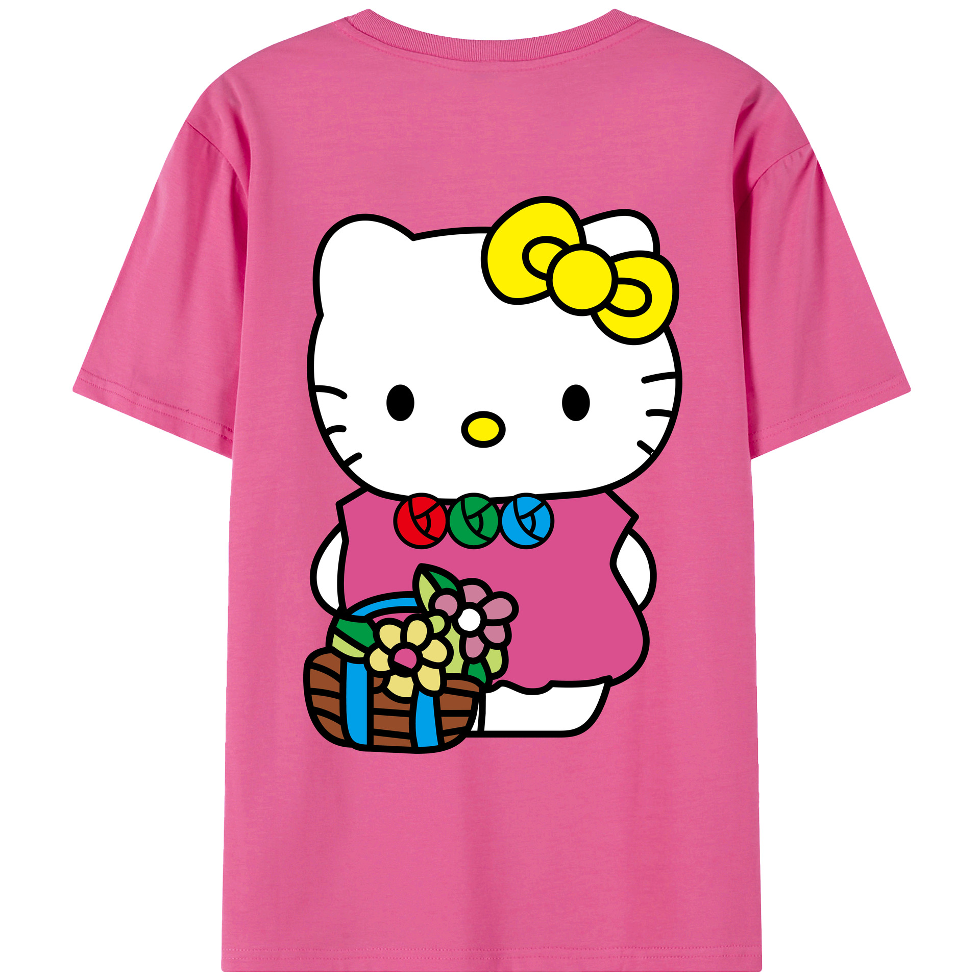 （画像用） Hello Kitty ハローキティ レディース半袖Tシャツ(バックプリント)
