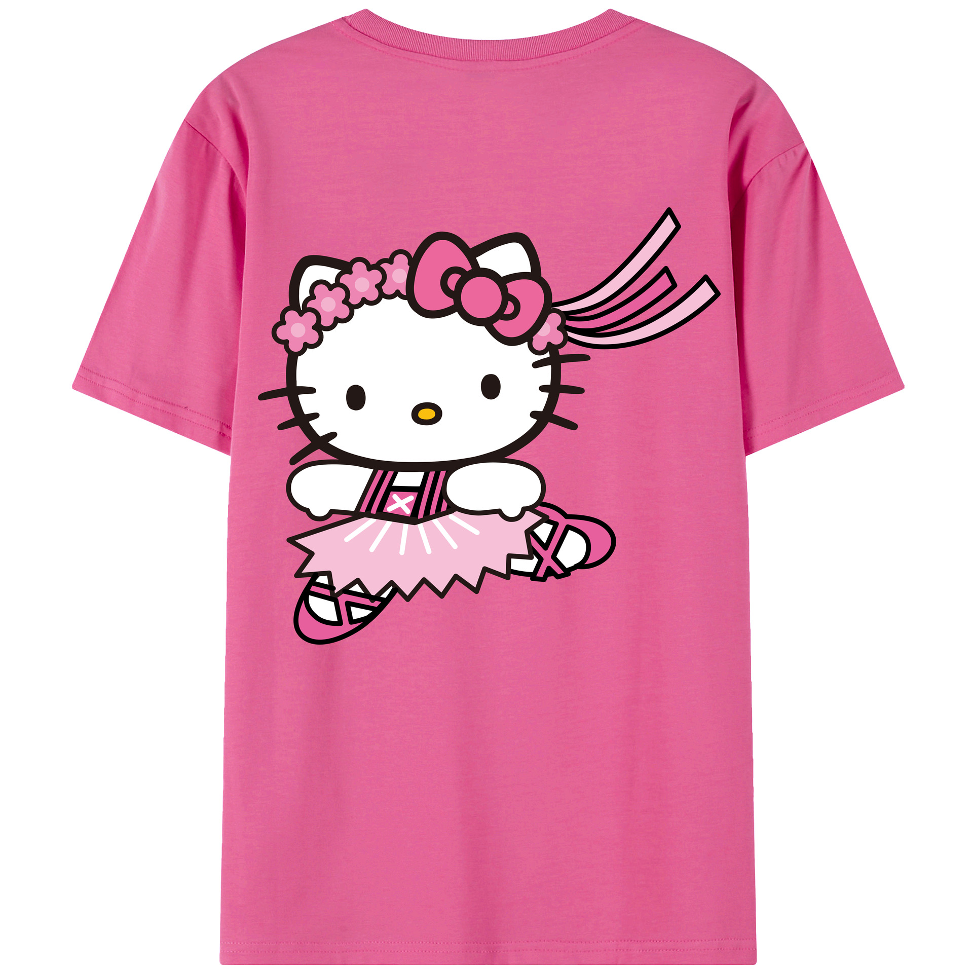 （画像用） Hello Kitty ハローキティ レディース半袖Tシャツ(バックプリント)