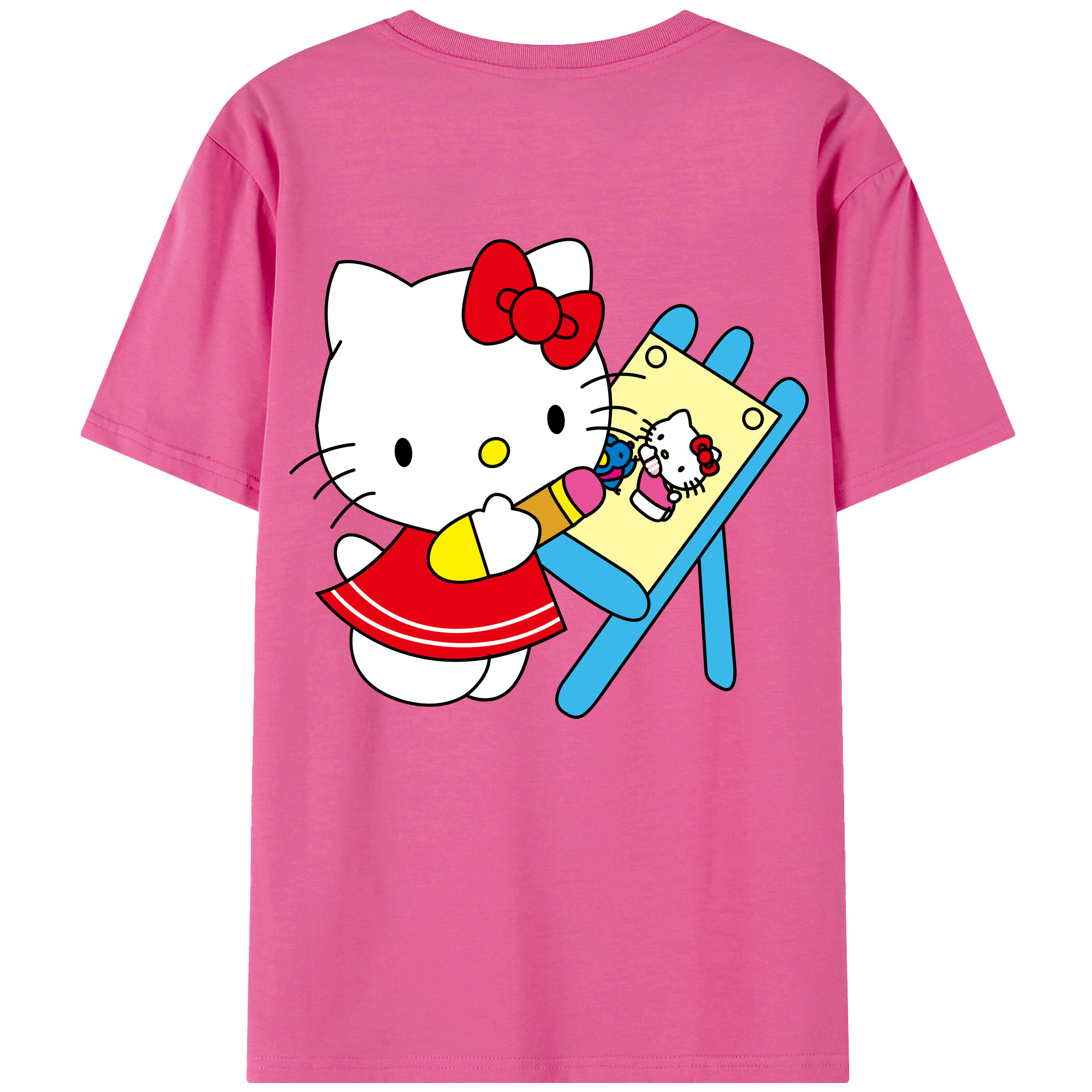 （画像用） Hello Kitty ハローキティ レディース半袖Tシャツ(バックプリント)