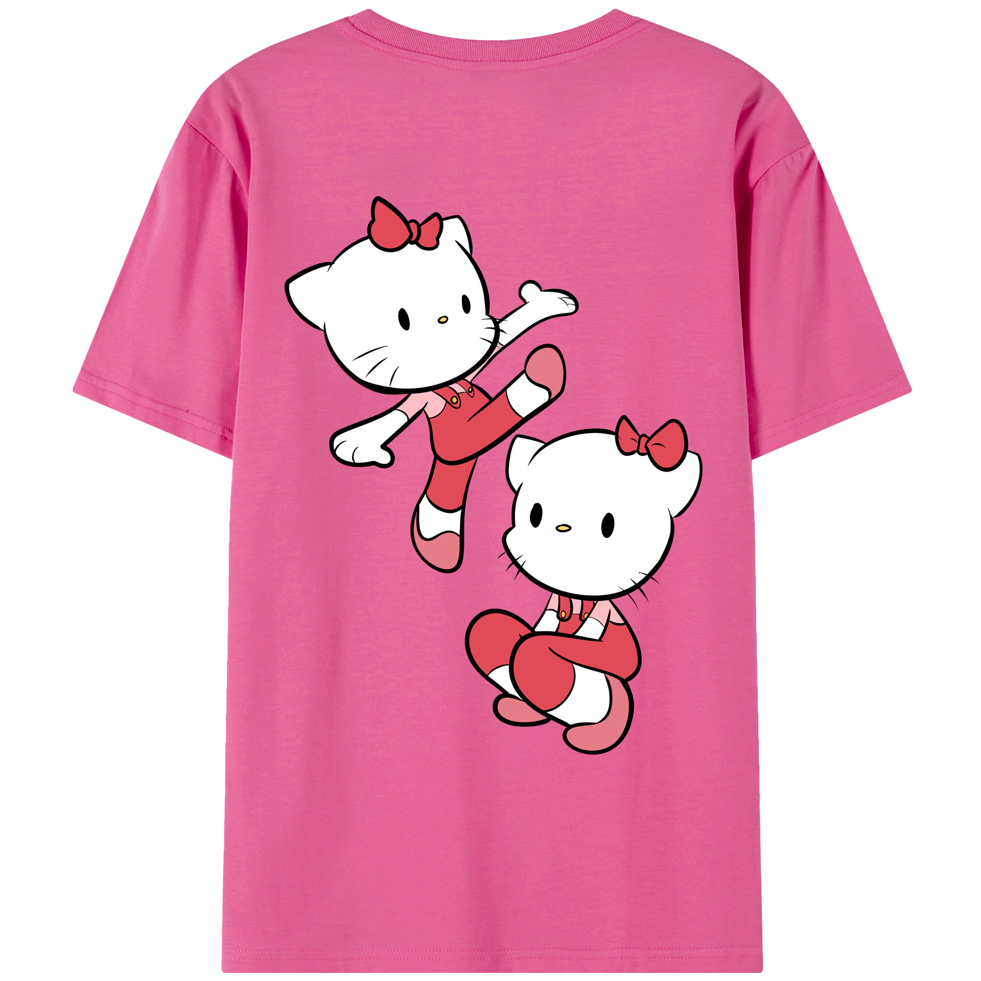 （画像用） Hello Kitty ハローキティ レディース半袖Tシャツ(バックプリント)
