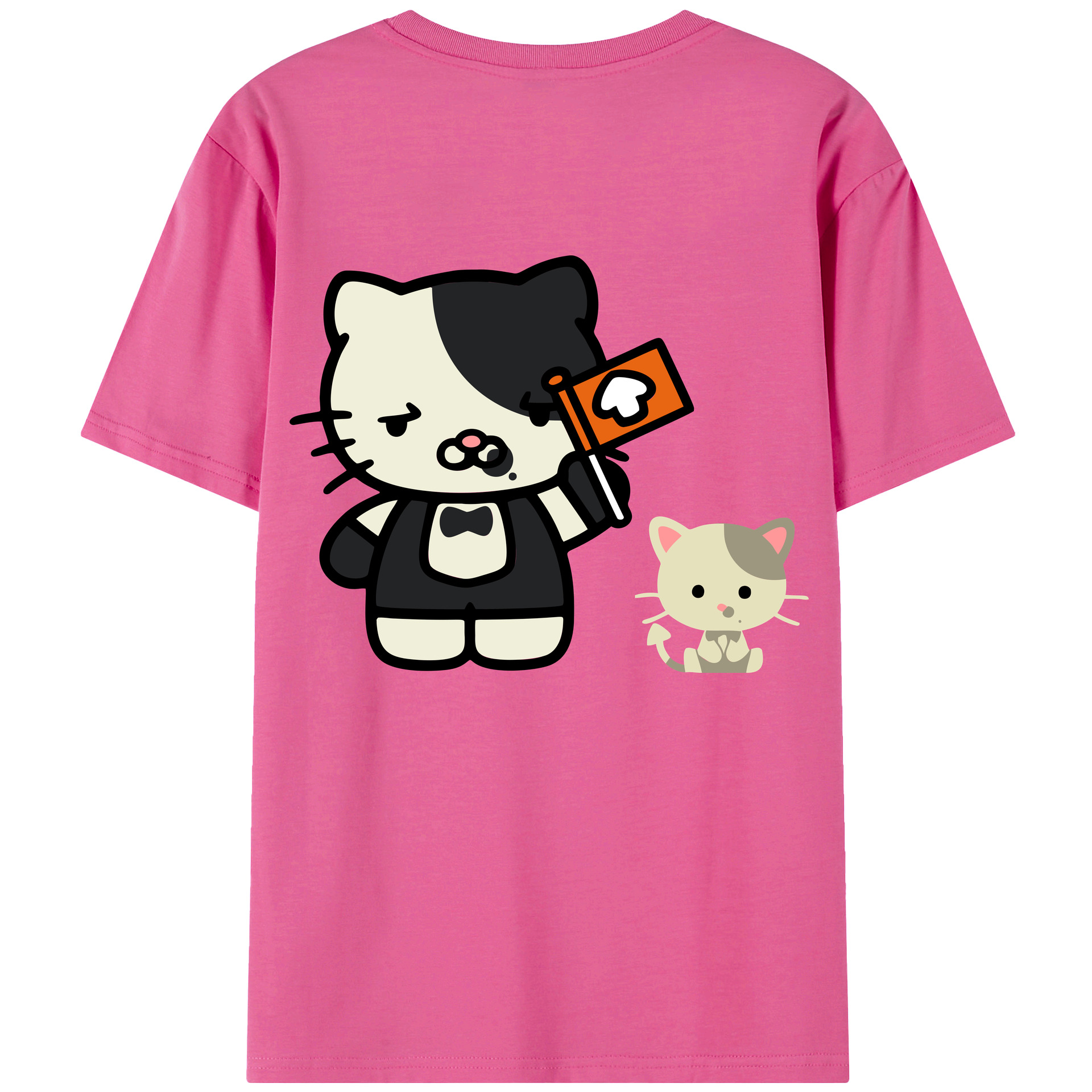 （画像用） Hello Kitty ハローキティ レディース半袖Tシャツ(バックプリント)