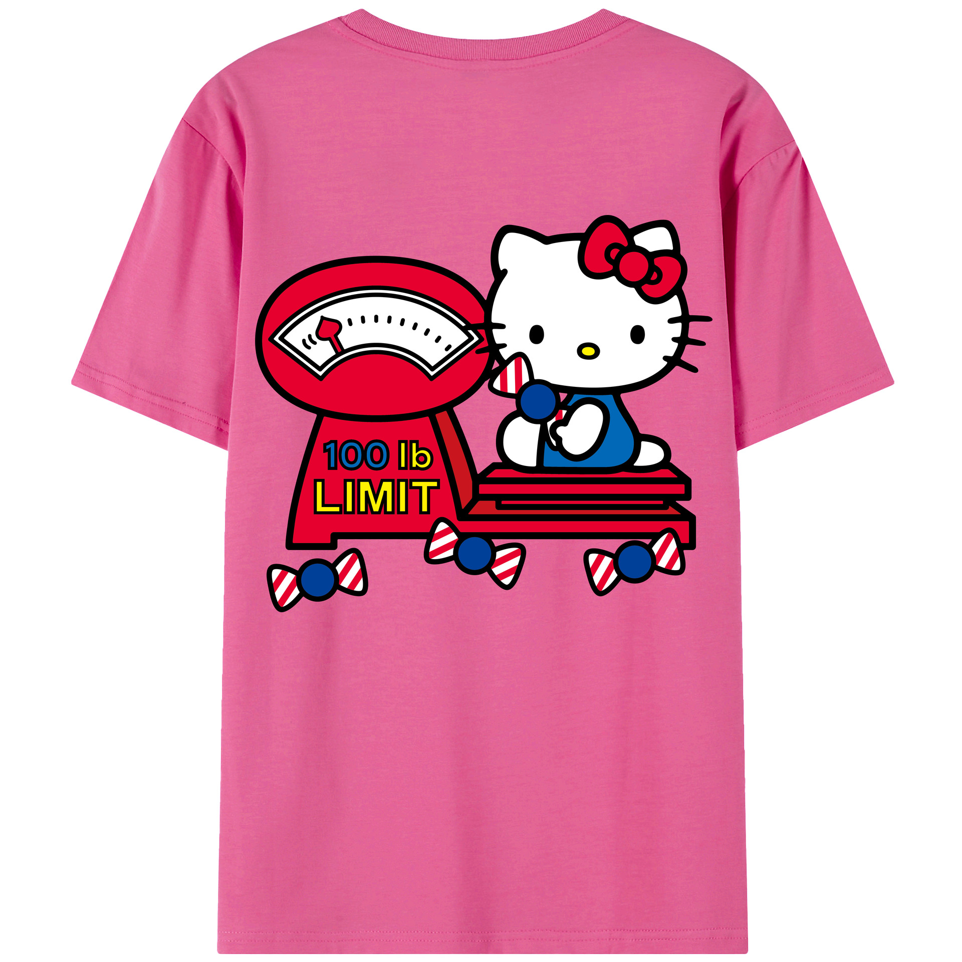 （画像用） Hello Kitty ハローキティ レディース半袖Tシャツ(バックプリント)