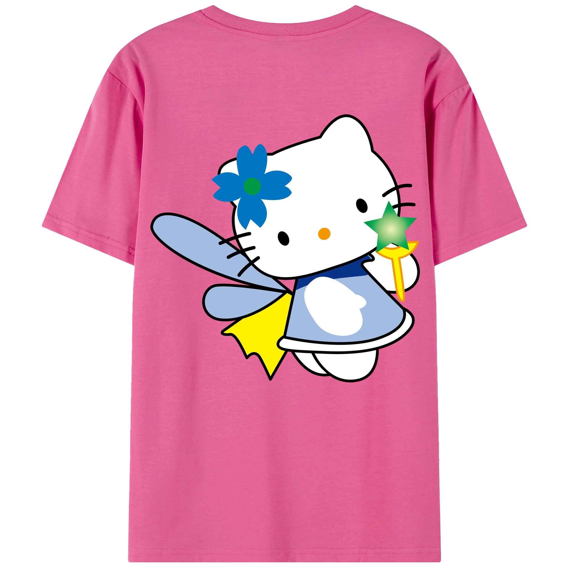 （画像用） Hello Kitty ハローキティ レディース半袖Tシャツ(バックプリント)