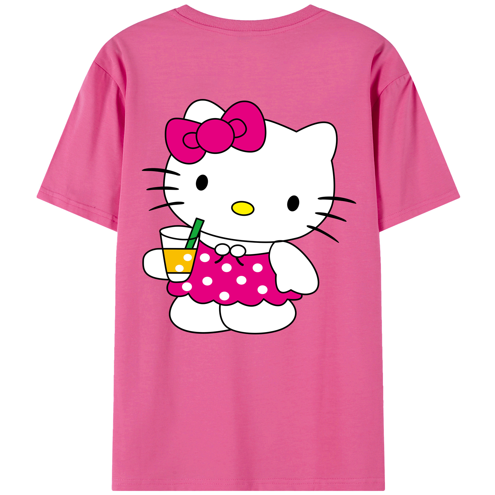 （画像用） Hello Kitty ハローキティ レディース半袖Tシャツ(バックプリント)