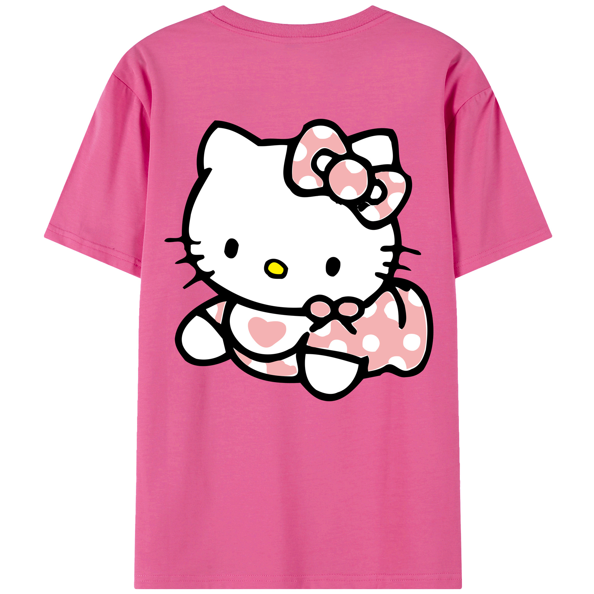 （画像用） Hello Kitty ハローキティ レディース半袖Tシャツ(バックプリント)
