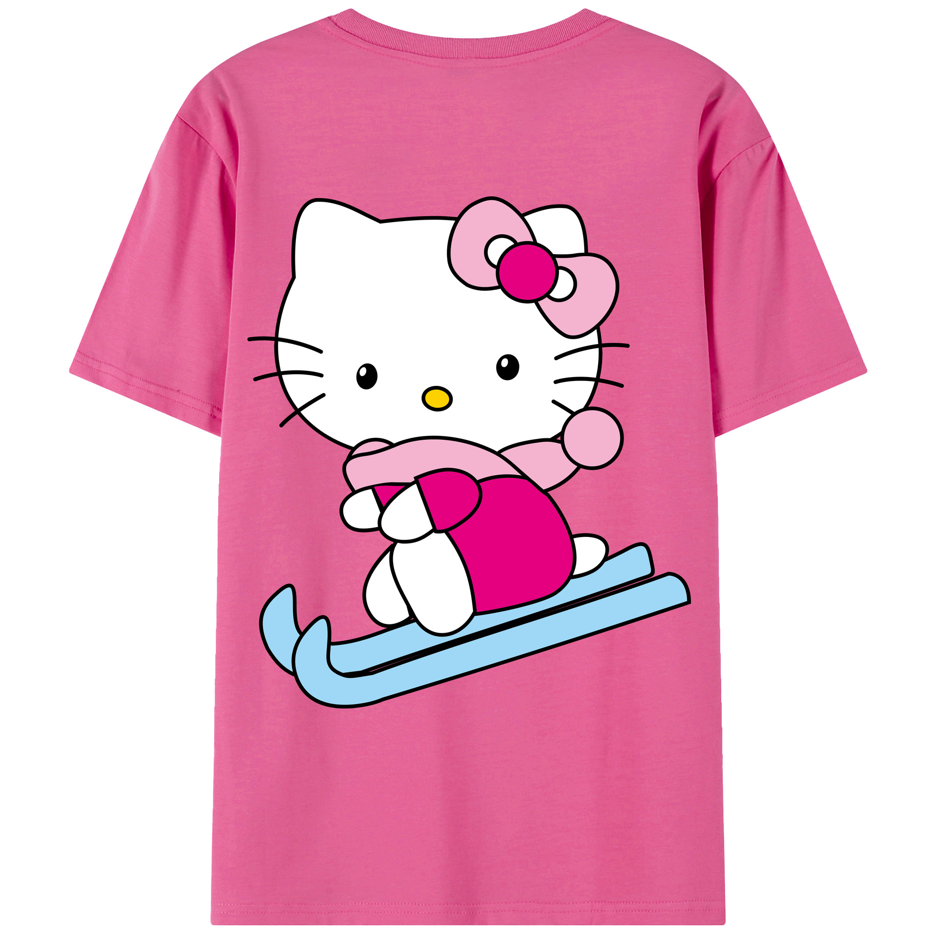 （画像用） Hello Kitty ハローキティ レディース半袖Tシャツ(バックプリント)