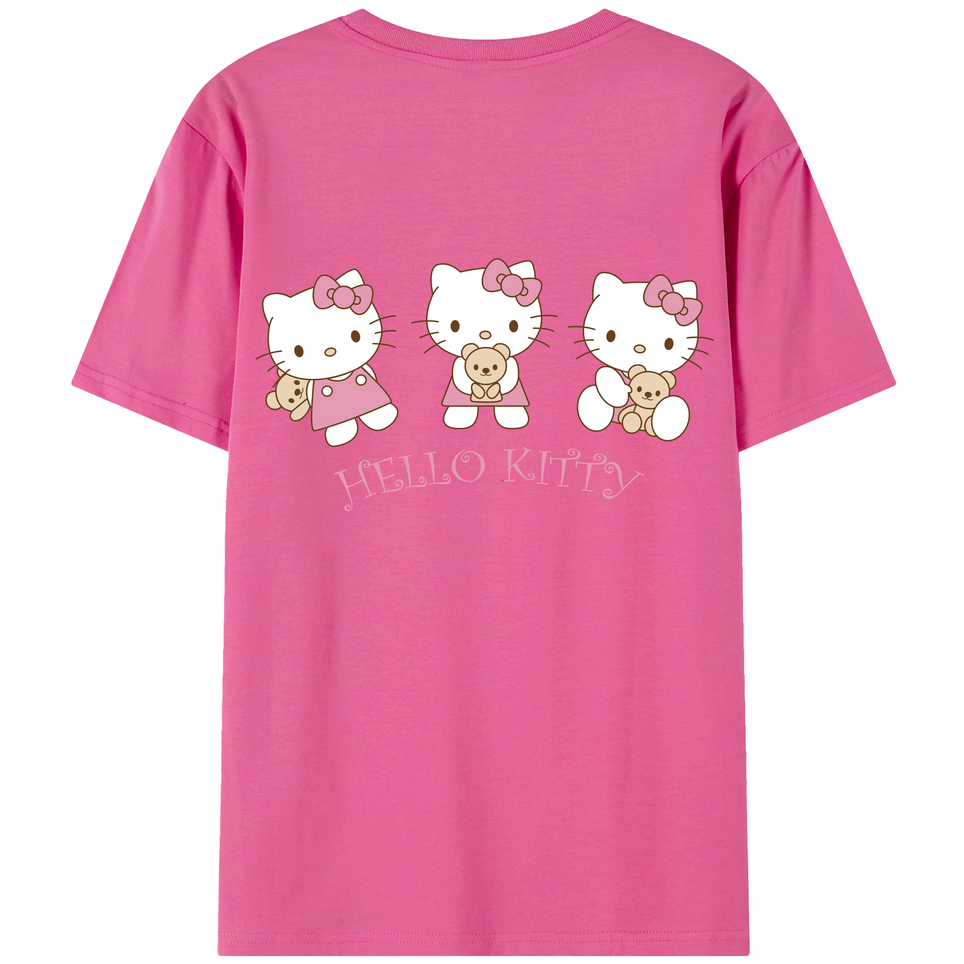 （画像用） Hello Kitty ハローキティ レディース半袖Tシャツ(バックプリント)
