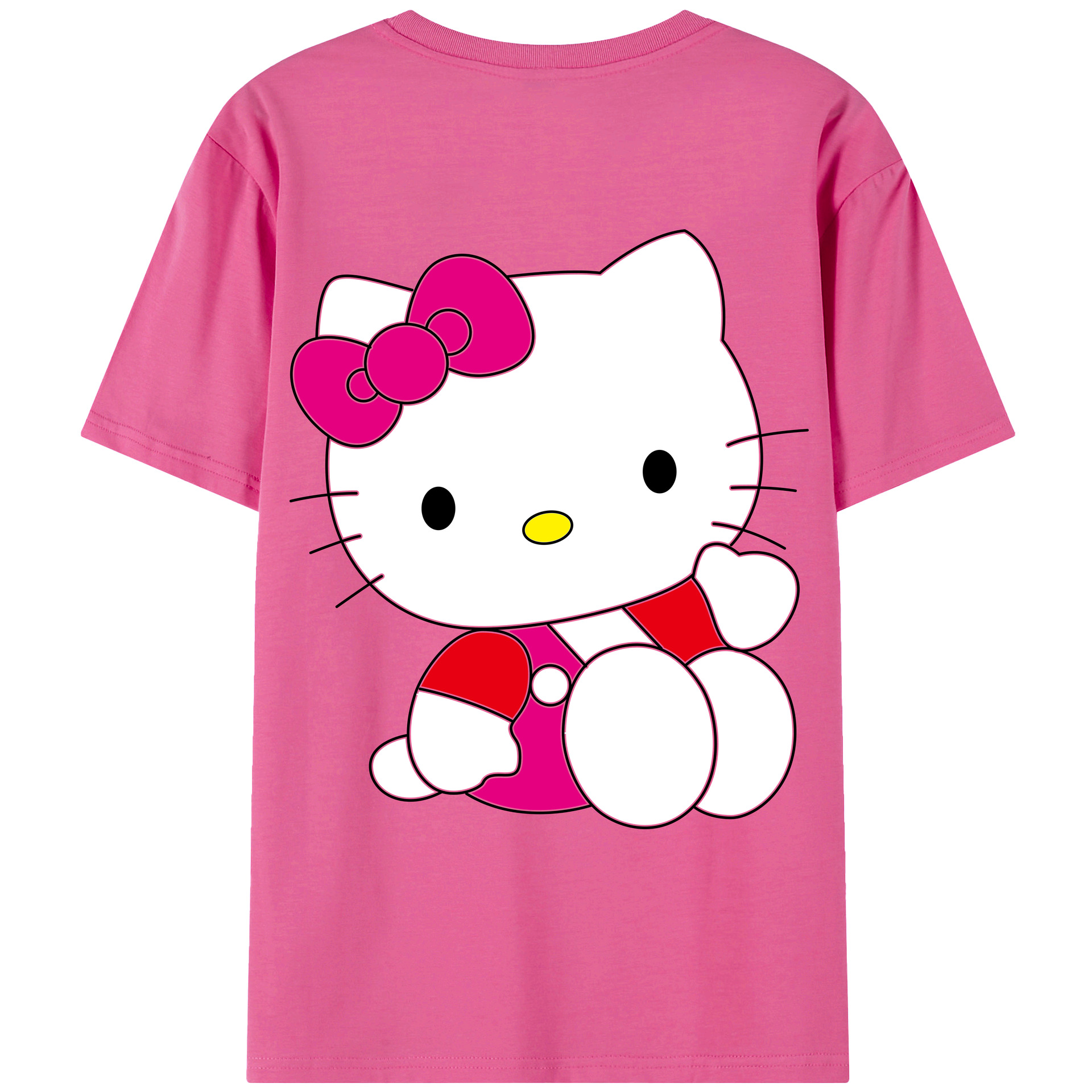 （画像用） Hello Kitty ハローキティ レディース半袖Tシャツ(バックプリント)