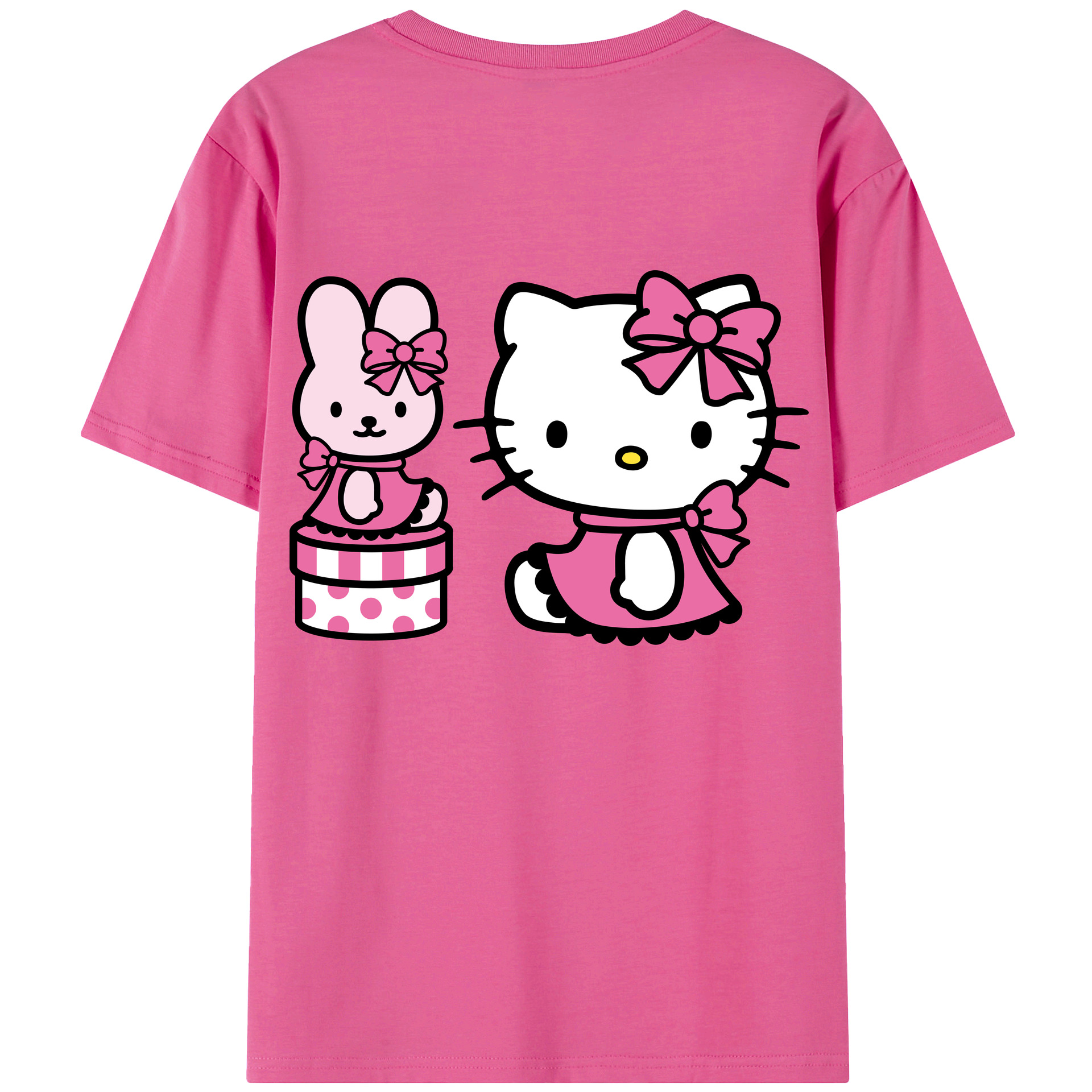 （画像用） Hello Kitty ハローキティ レディース半袖Tシャツ(バックプリント)