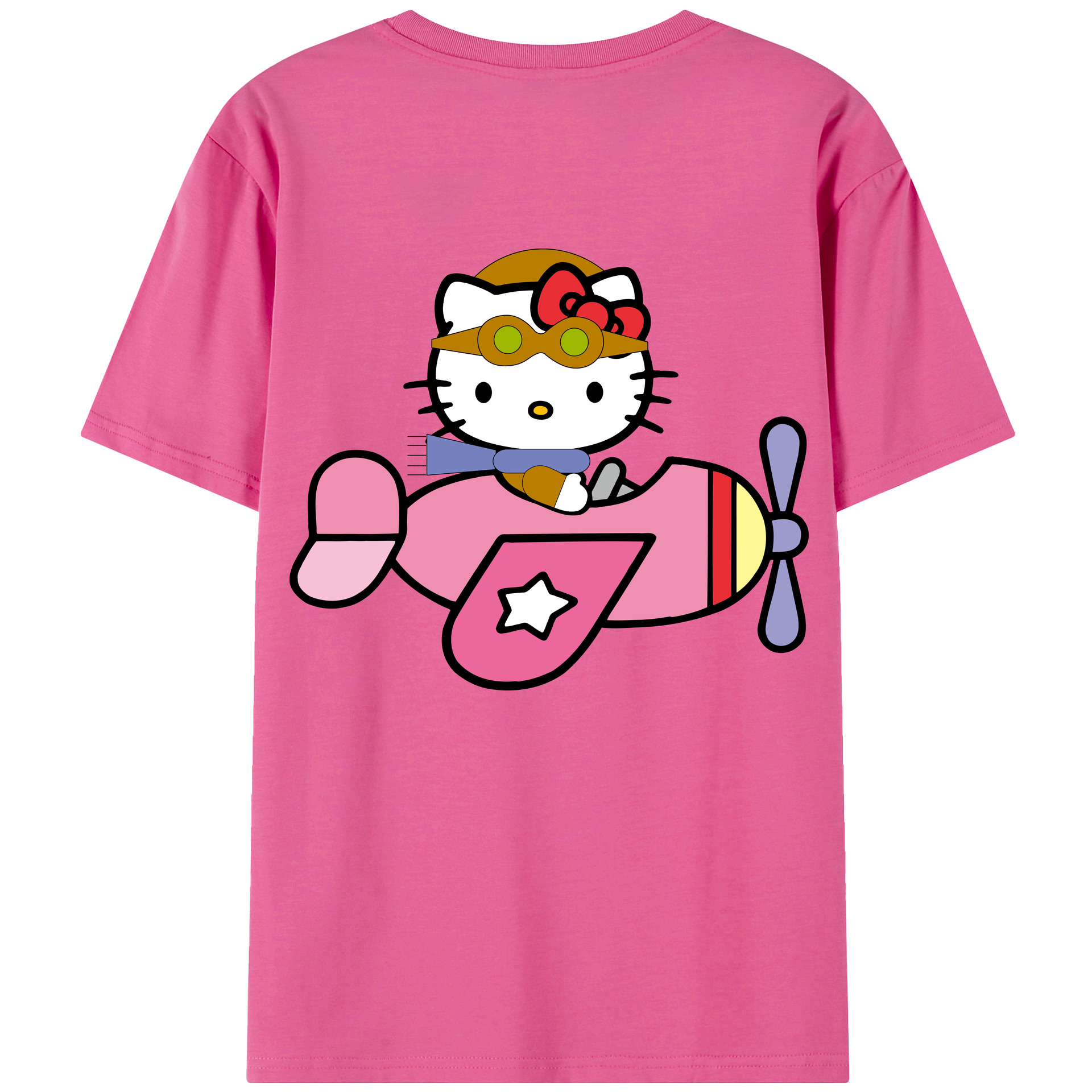 （画像用） Hello Kitty ハローキティ レディース半袖Tシャツ(バックプリント)