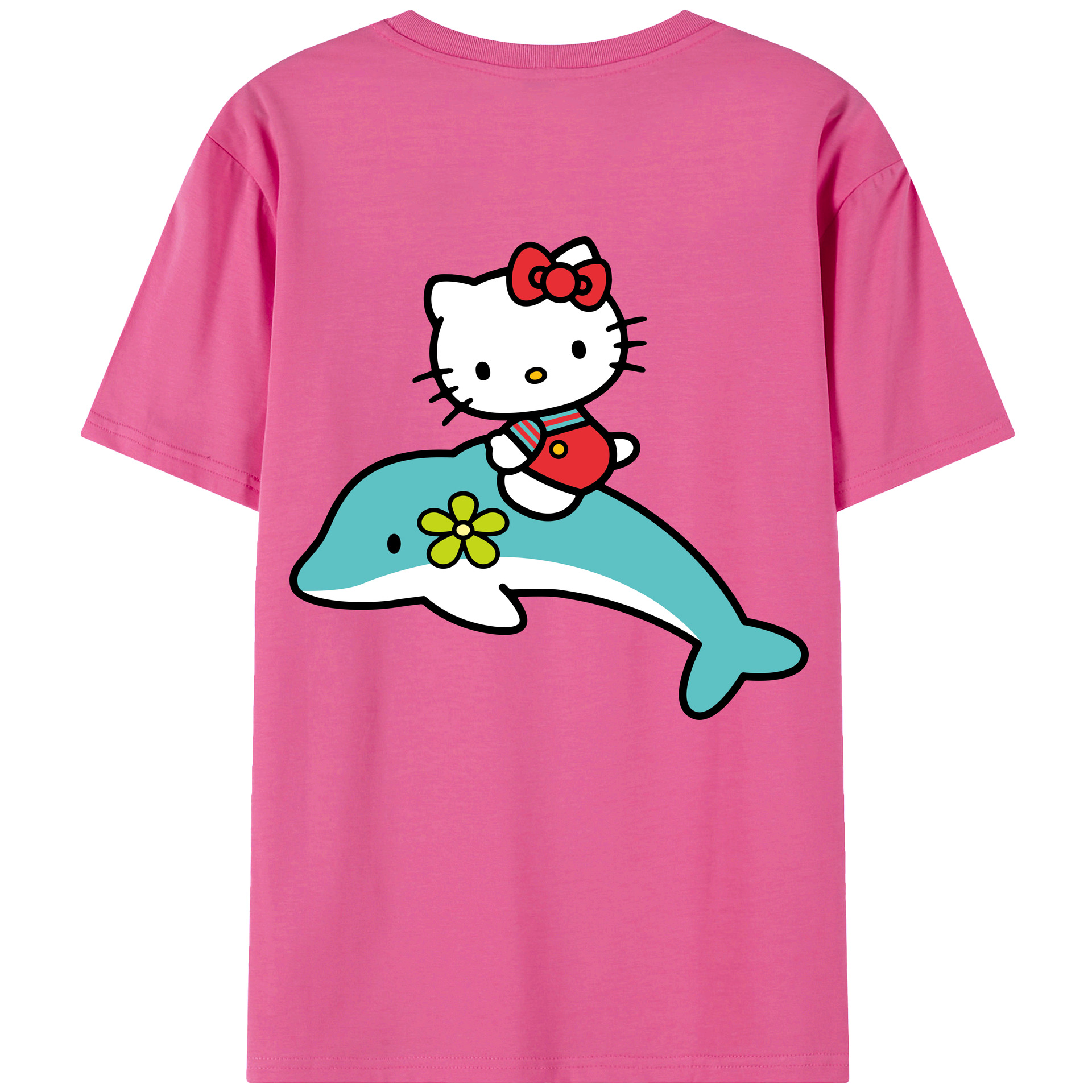 （画像用） Hello Kitty ハローキティ レディース半袖Tシャツ(バックプリント)