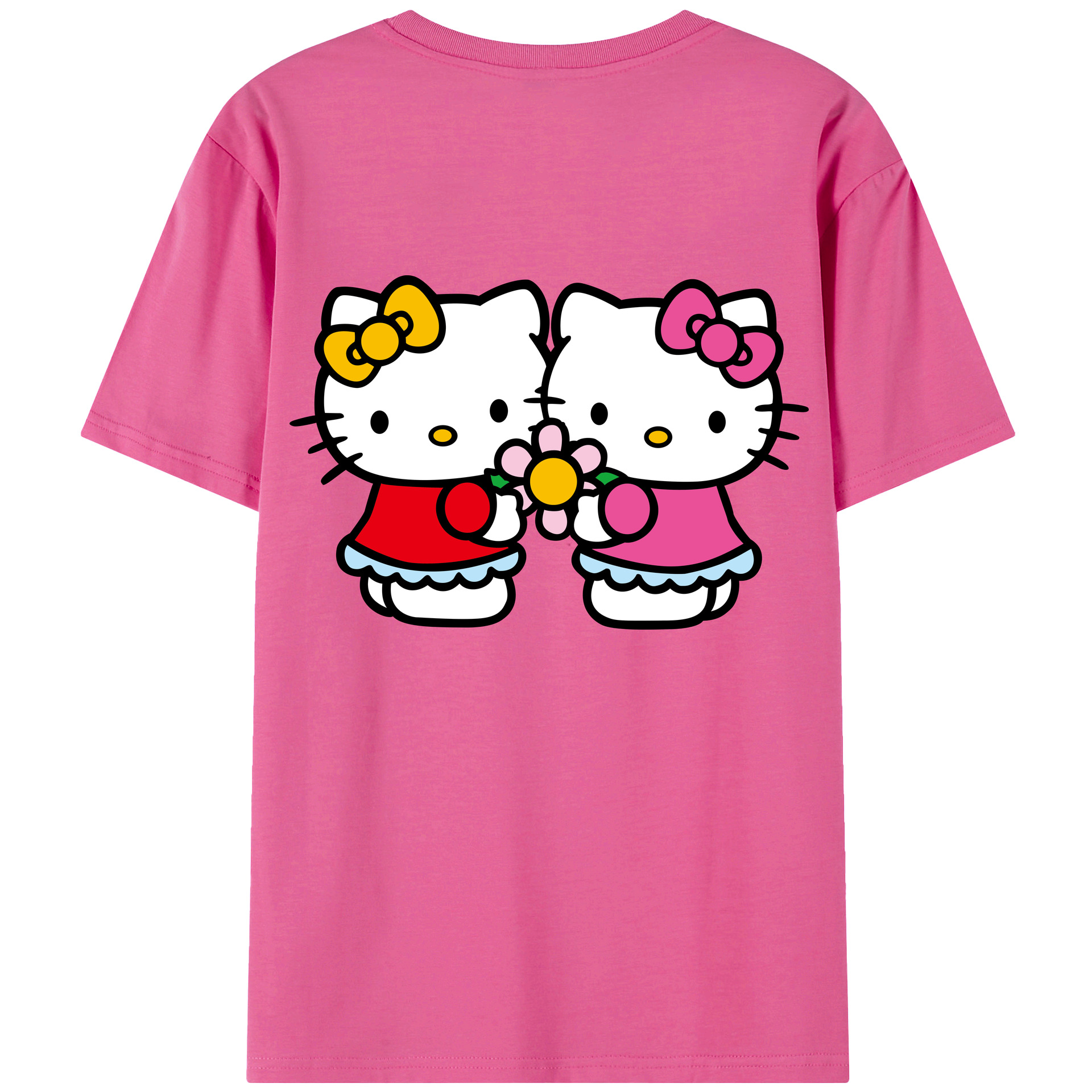 （画像用） Hello Kitty ハローキティ レディース半袖Tシャツ(バックプリント)