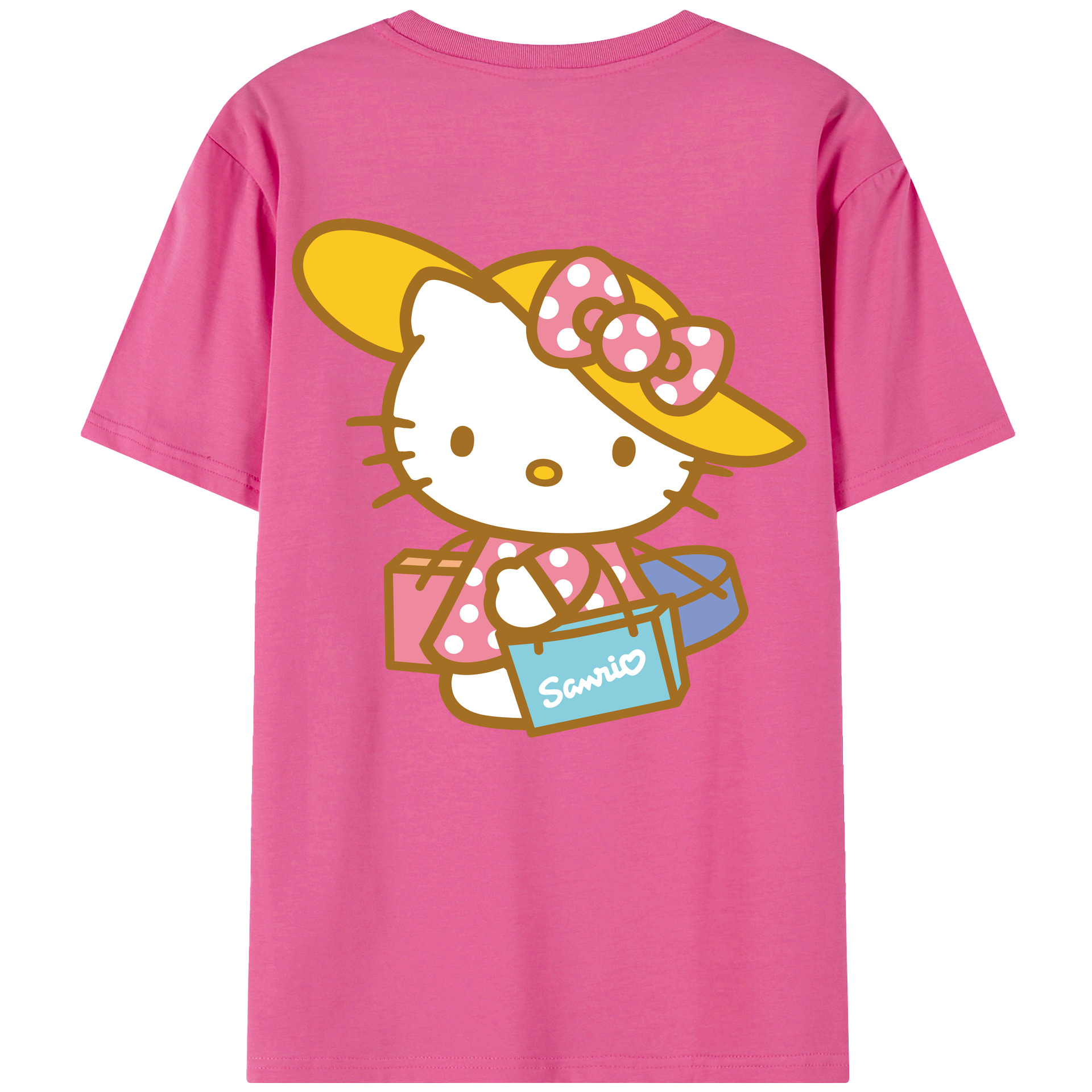 （画像用） Hello Kitty ハローキティ レディース半袖Tシャツ(バックプリント)