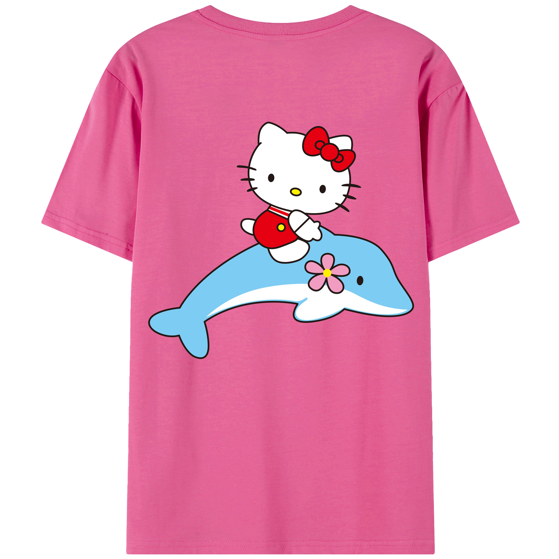 （画像用） Hello Kitty ハローキティ レディース半袖Tシャツ(バックプリント)