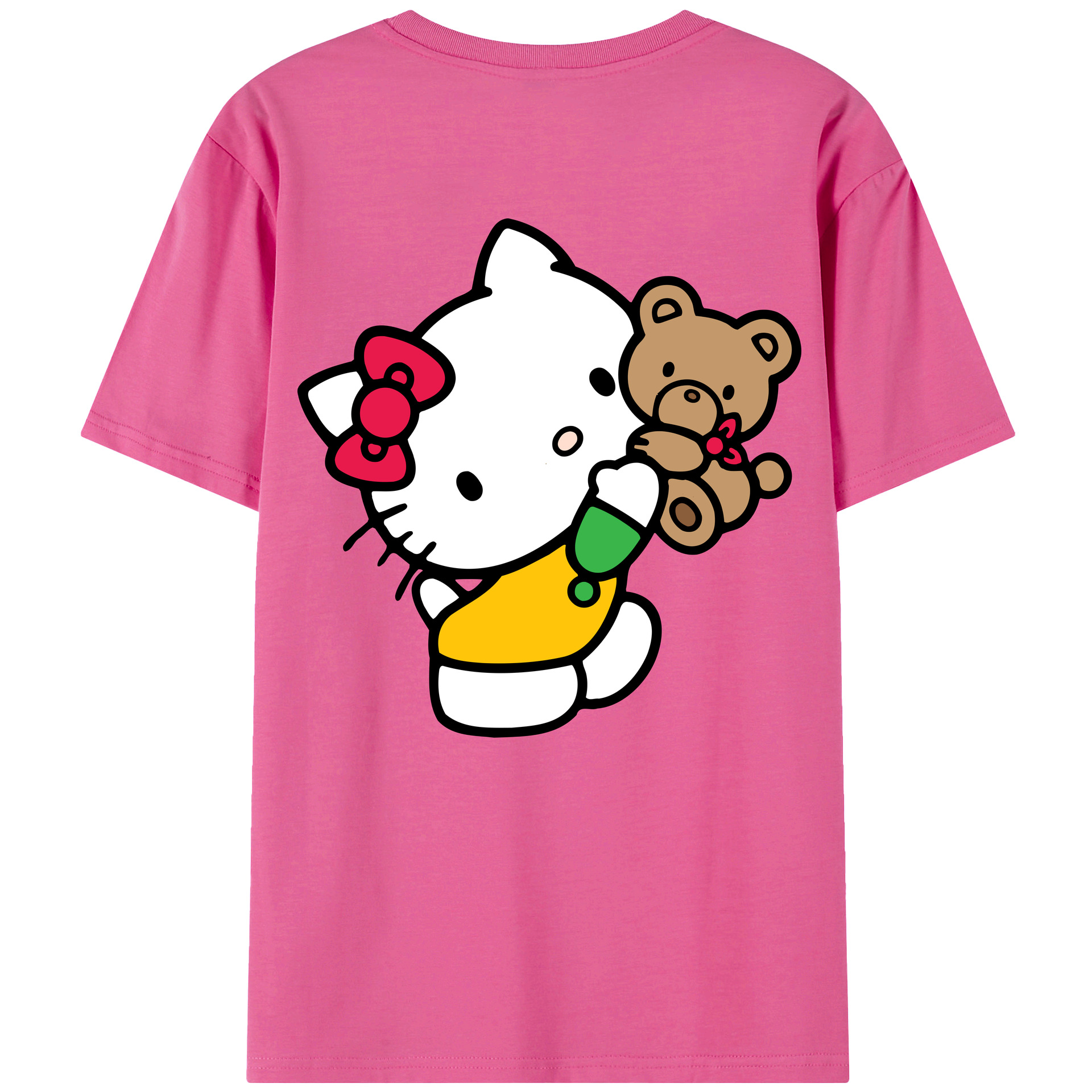 （画像用） Hello Kitty ハローキティ レディース半袖Tシャツ(バックプリント)
