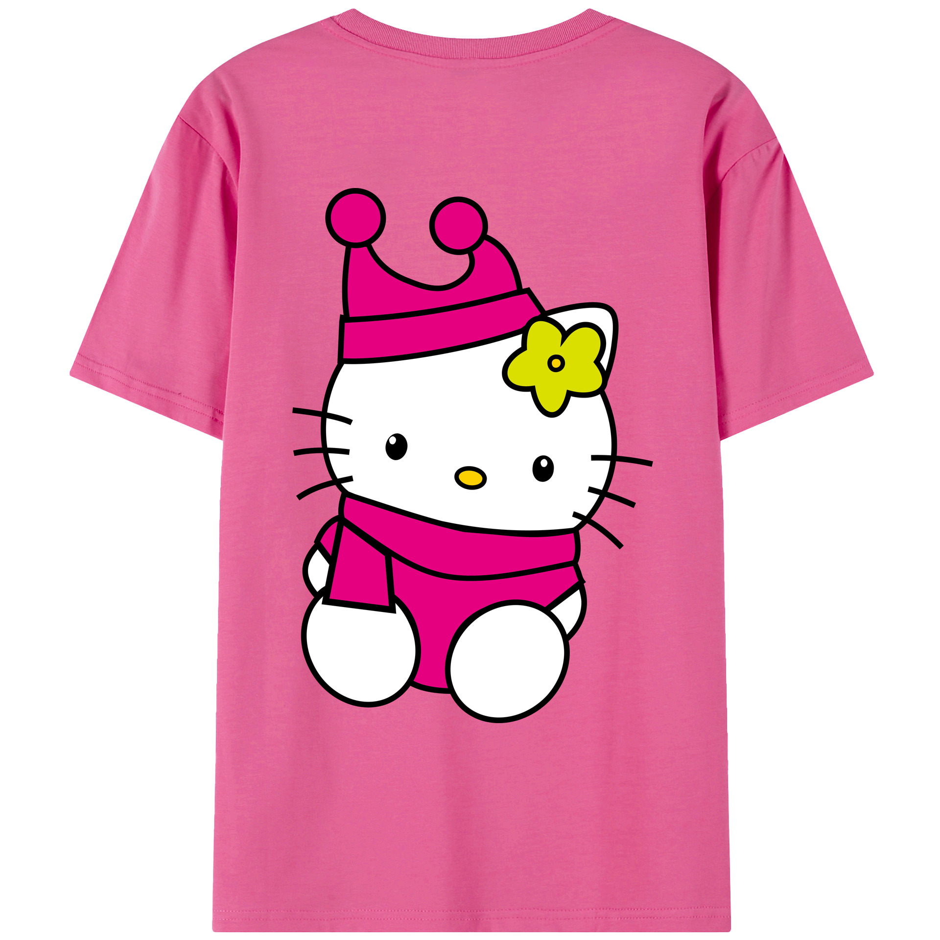（画像用） Hello Kitty ハローキティ レディース半袖Tシャツ(バックプリント)