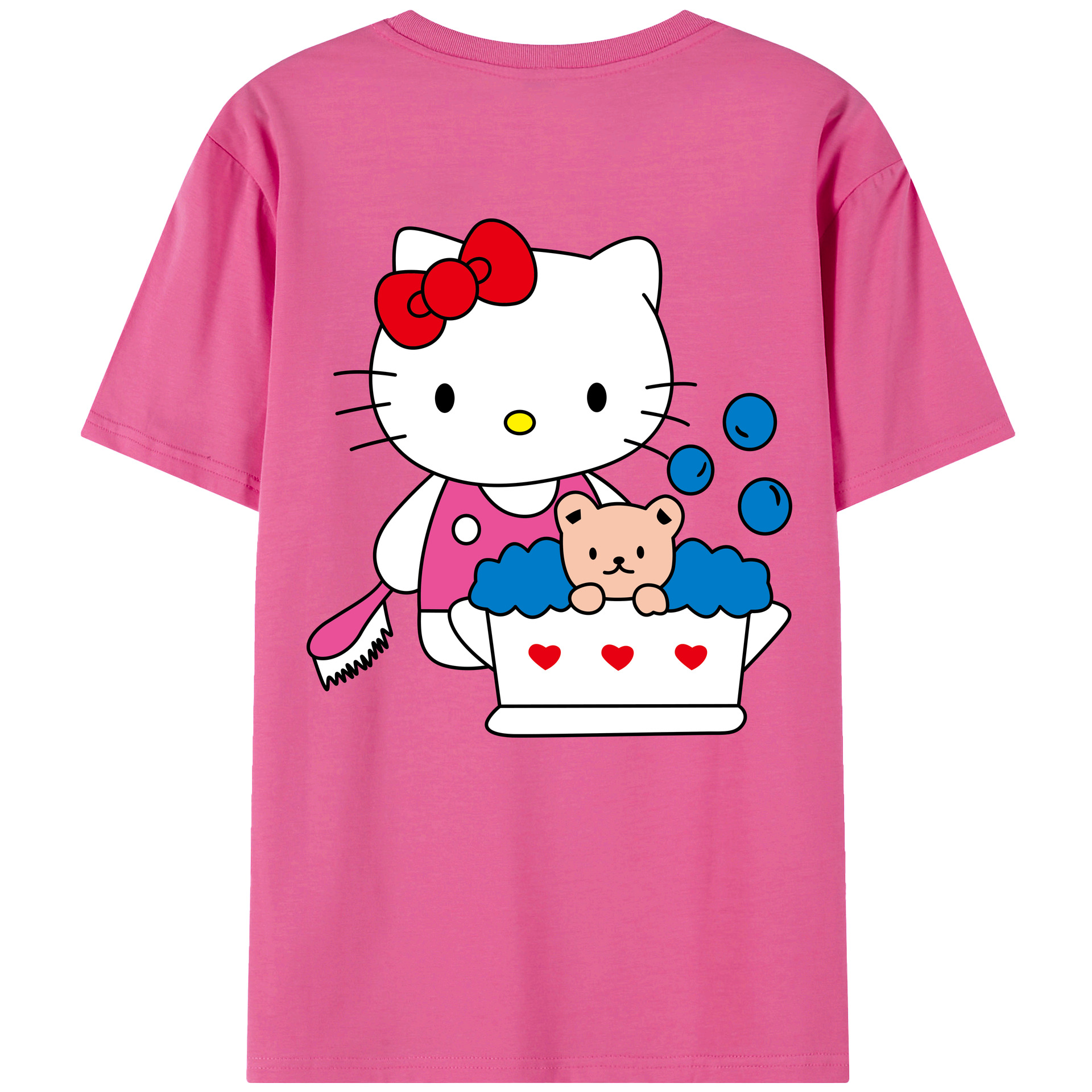 （画像用） Hello Kitty ハローキティ レディース半袖Tシャツ(バックプリント)