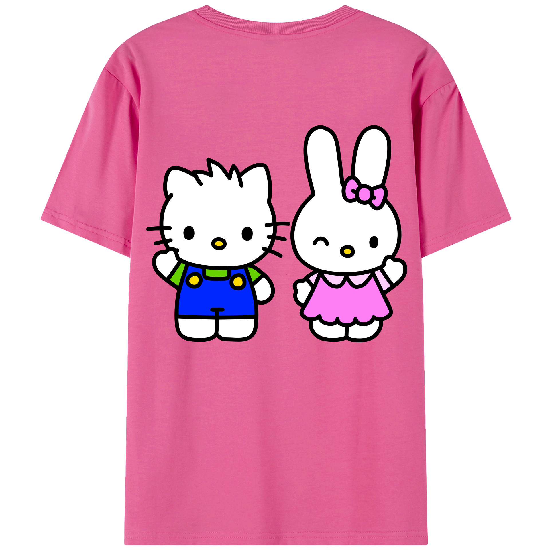 （画像用） Hello Kitty ハローキティ レディース半袖Tシャツ(バックプリント)