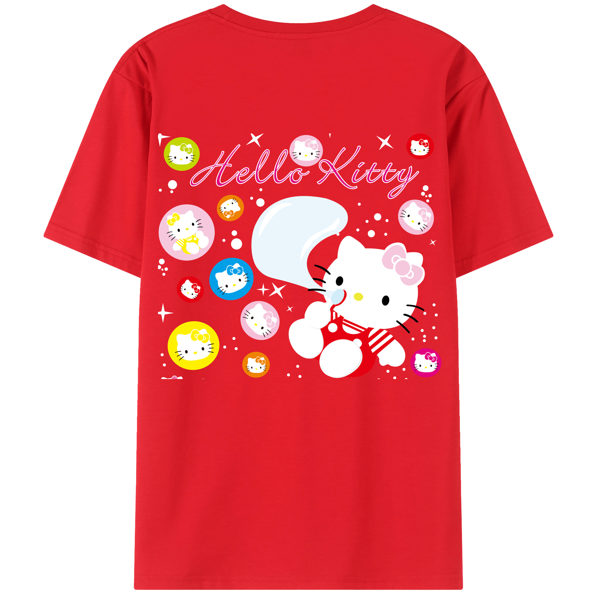 （画像用） Hello Kitty ハローキティ レディース半袖Tシャツ(バックプリント)