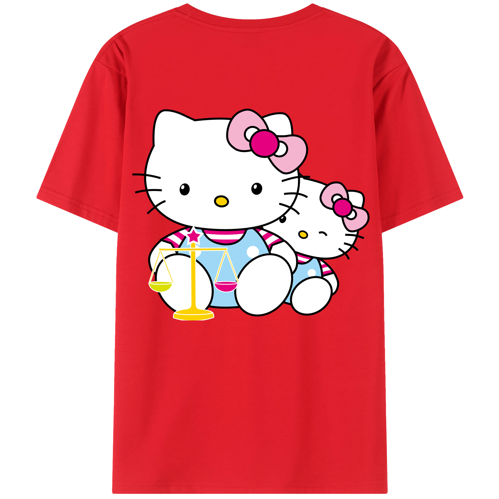 （画像用） Hello Kitty ハローキティ レディース半袖Tシャツ(バックプリント)