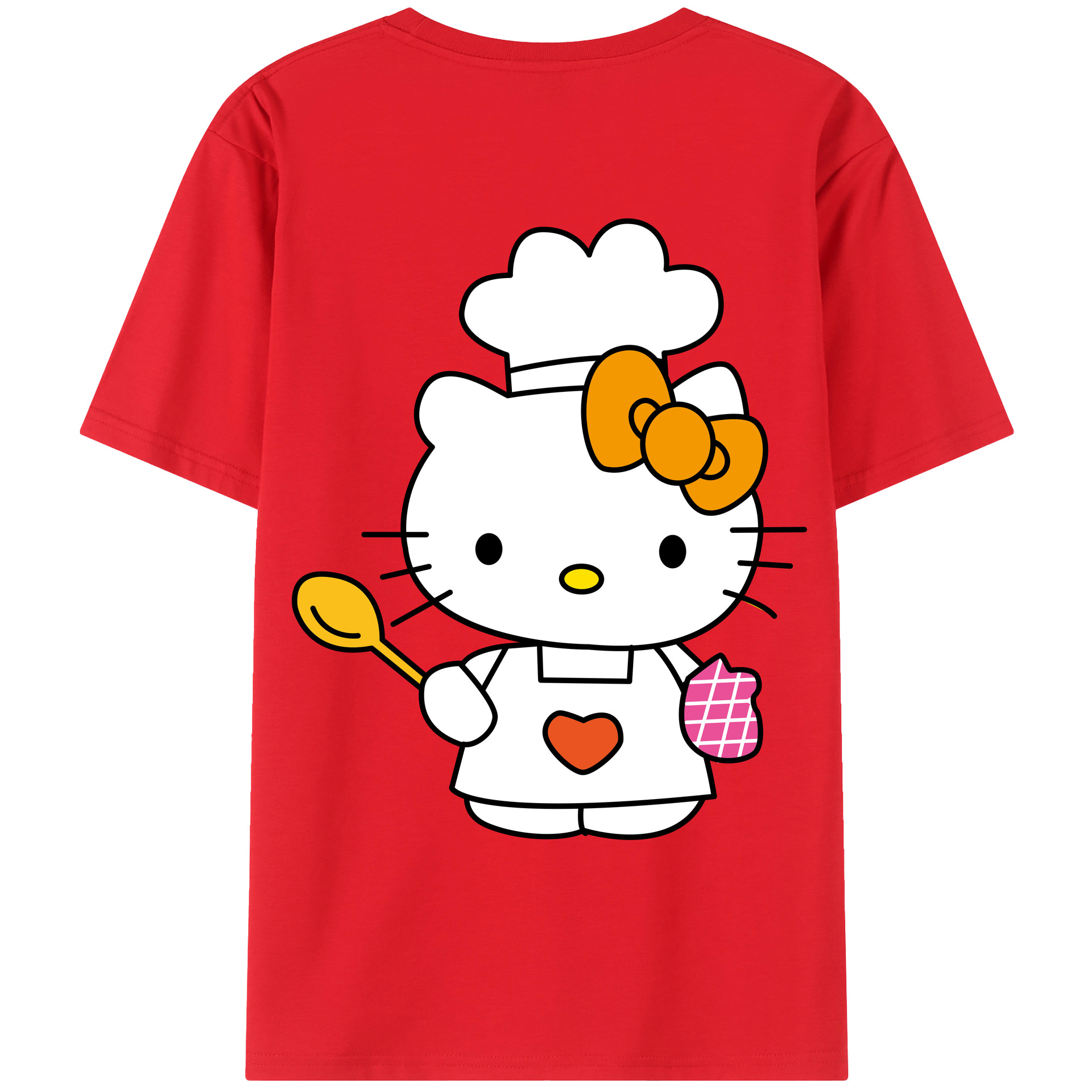 （画像用） Hello Kitty ハローキティ レディース半袖Tシャツ(バックプリント)