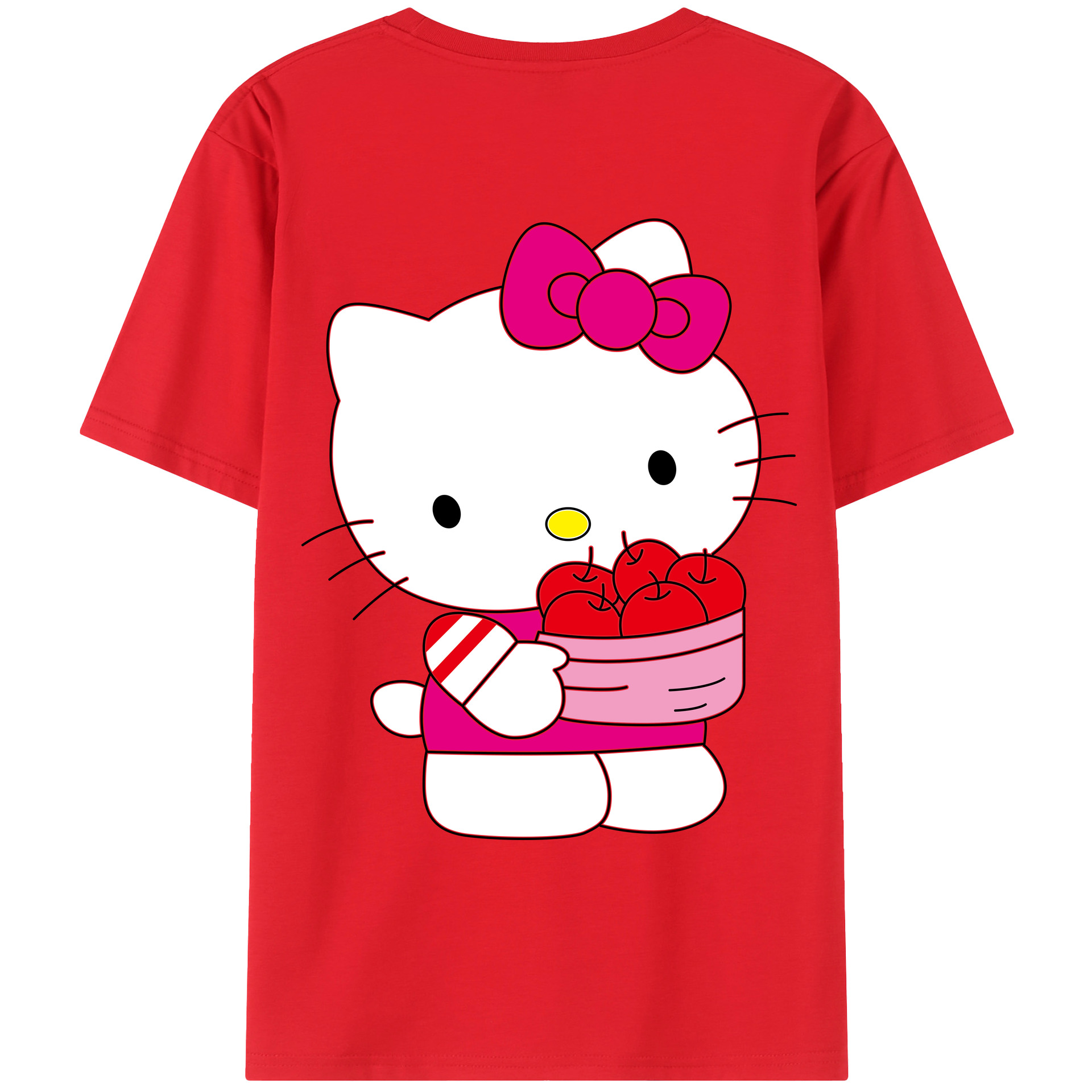 （画像用） Hello Kitty ハローキティ レディース半袖Tシャツ(バックプリント)