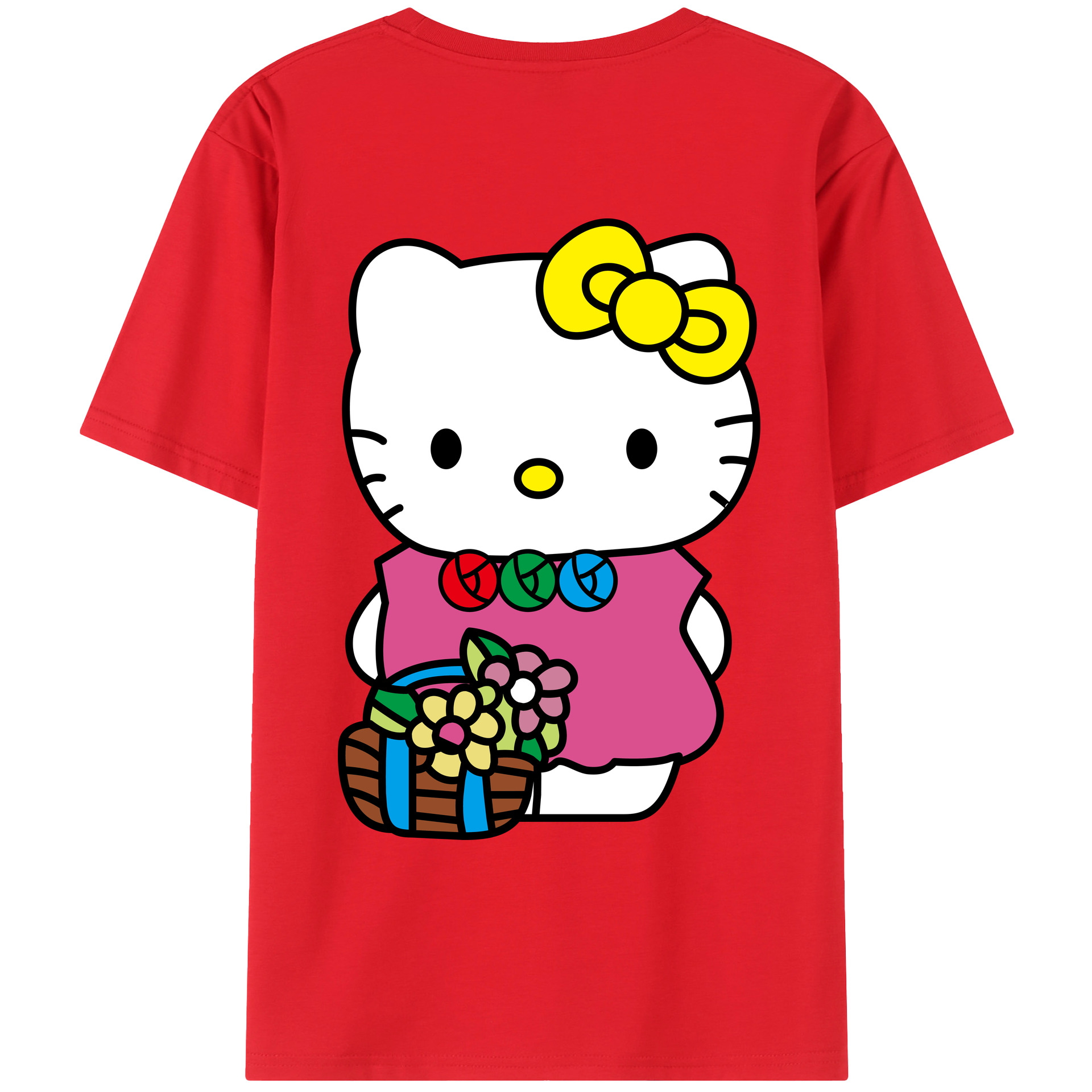 （画像用） Hello Kitty ハローキティ レディース半袖Tシャツ(バックプリント)