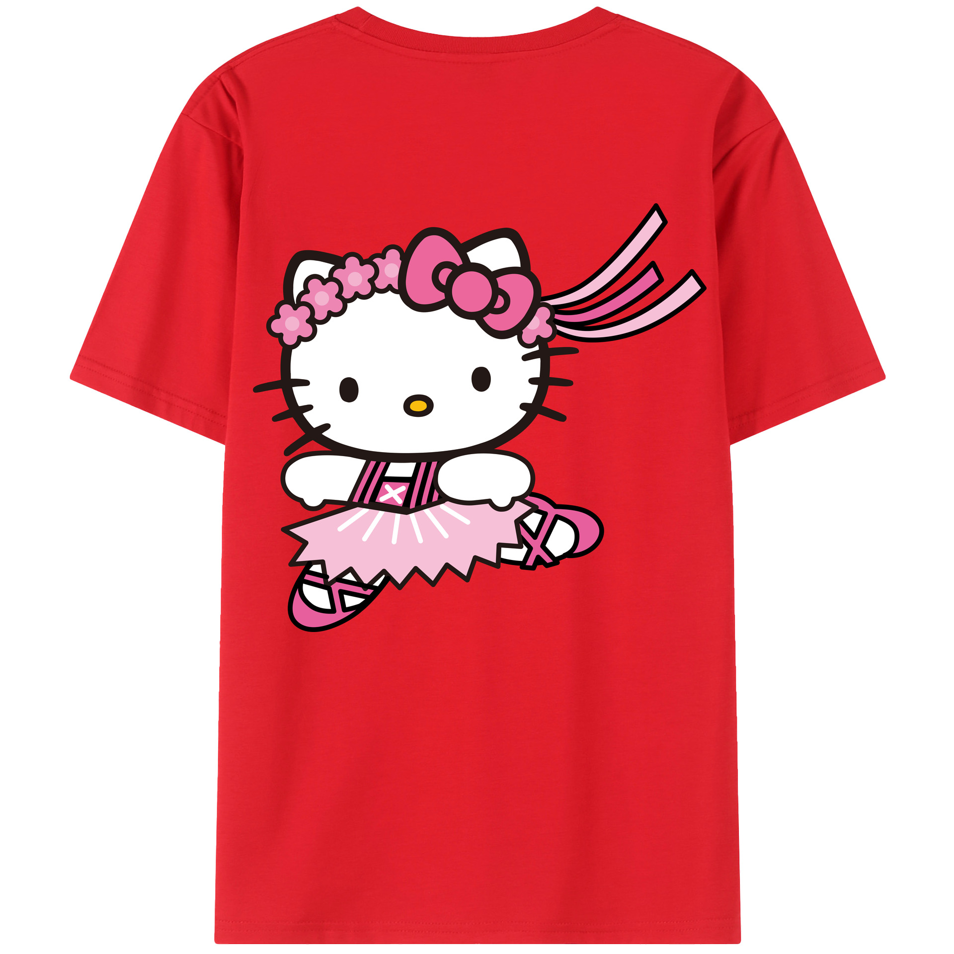 （画像用） Hello Kitty ハローキティ レディース半袖Tシャツ(バックプリント)