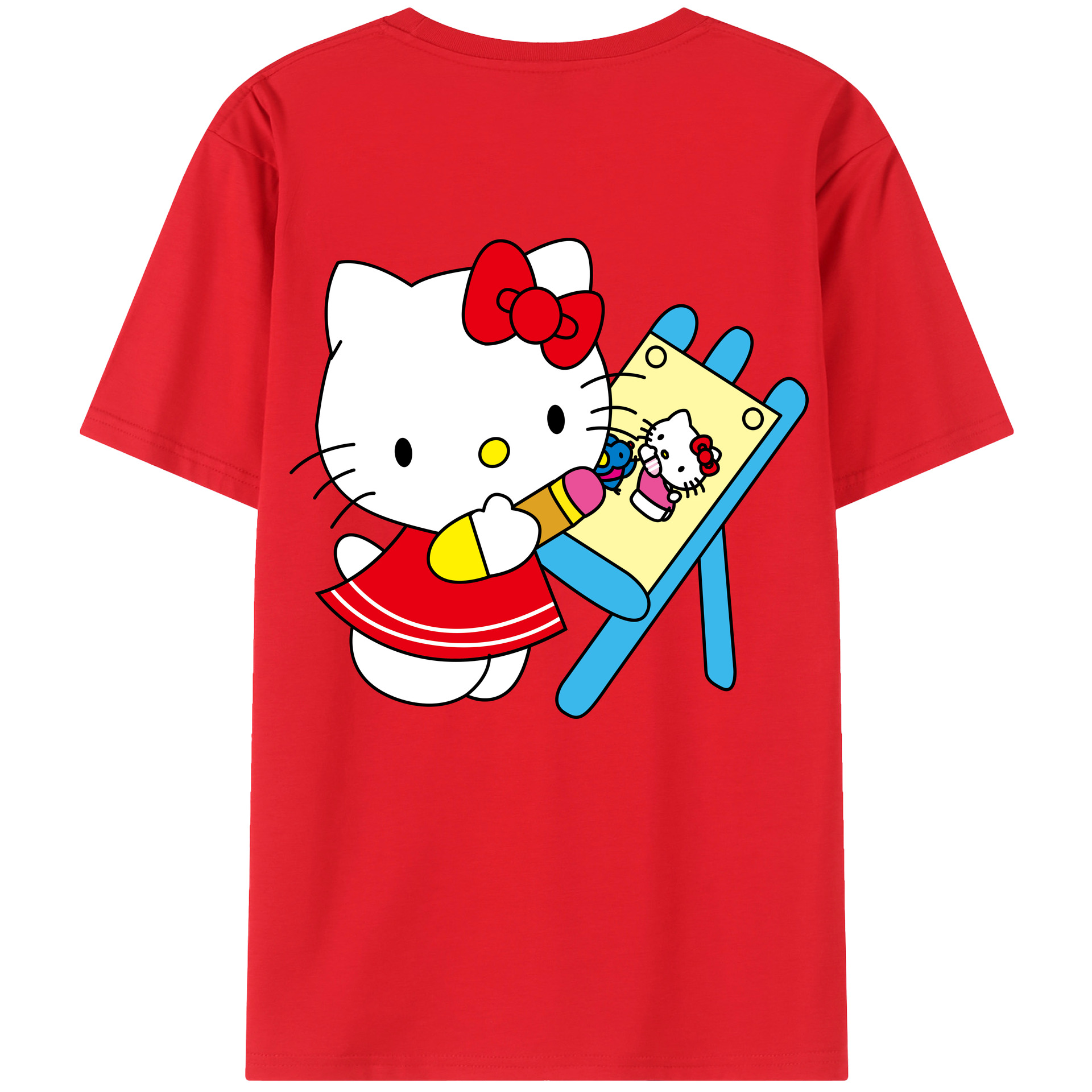 （画像用） Hello Kitty ハローキティ レディース半袖Tシャツ(バックプリント)