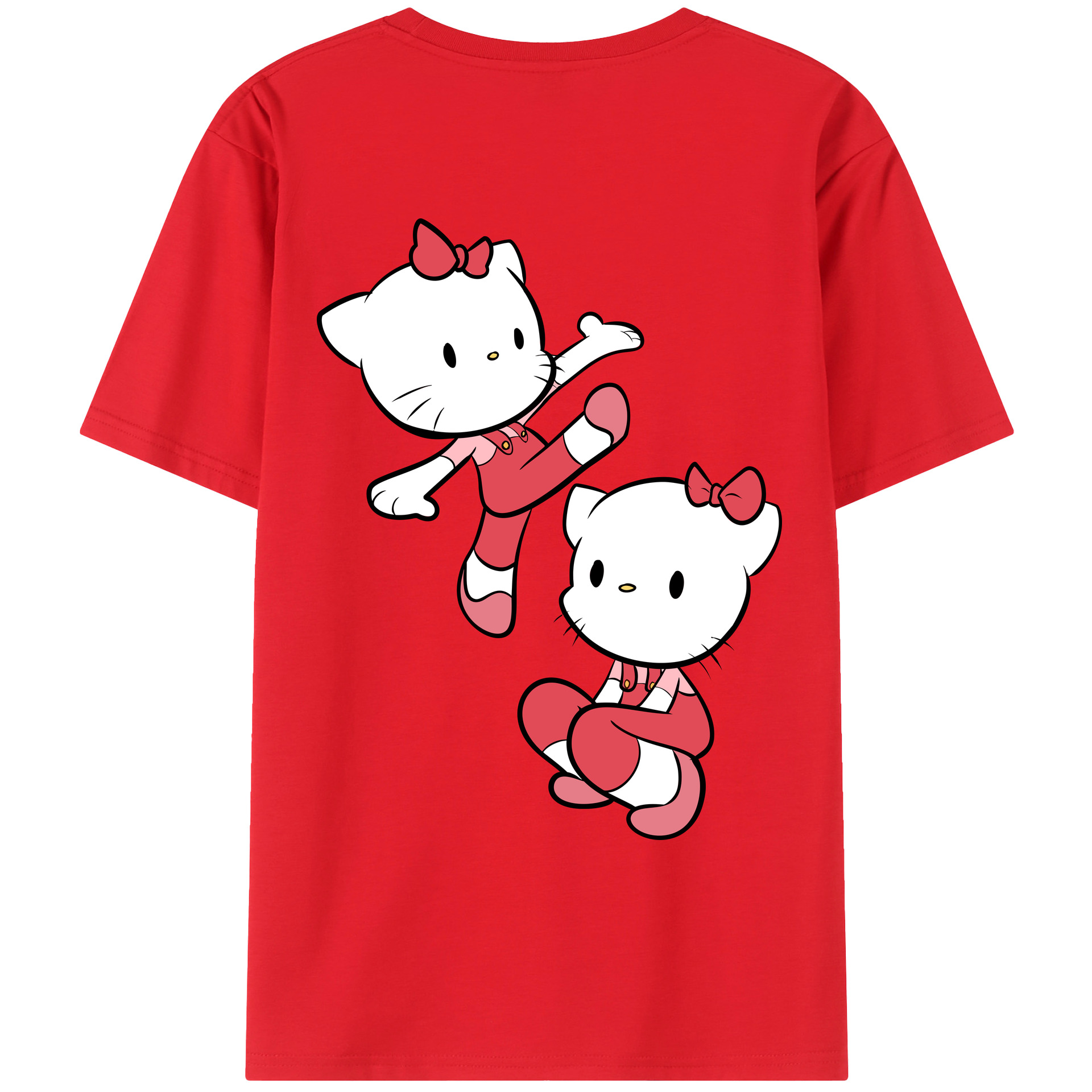 （画像用） Hello Kitty ハローキティ レディース半袖Tシャツ(バックプリント)