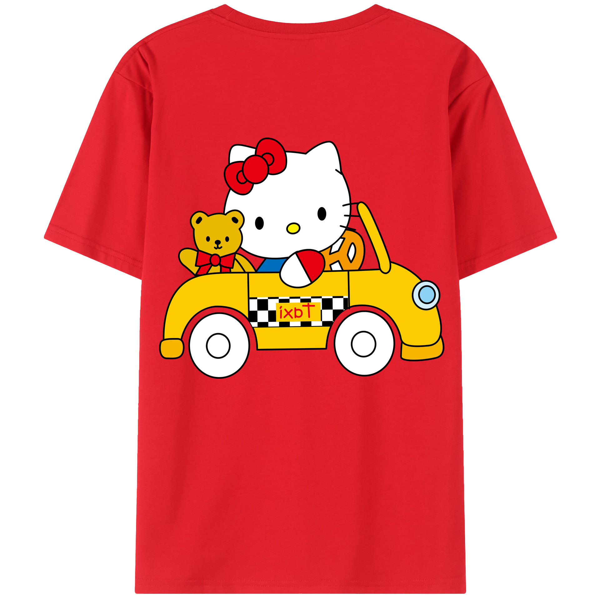 （画像用） Hello Kitty ハローキティ レディース半袖Tシャツ(バックプリント)