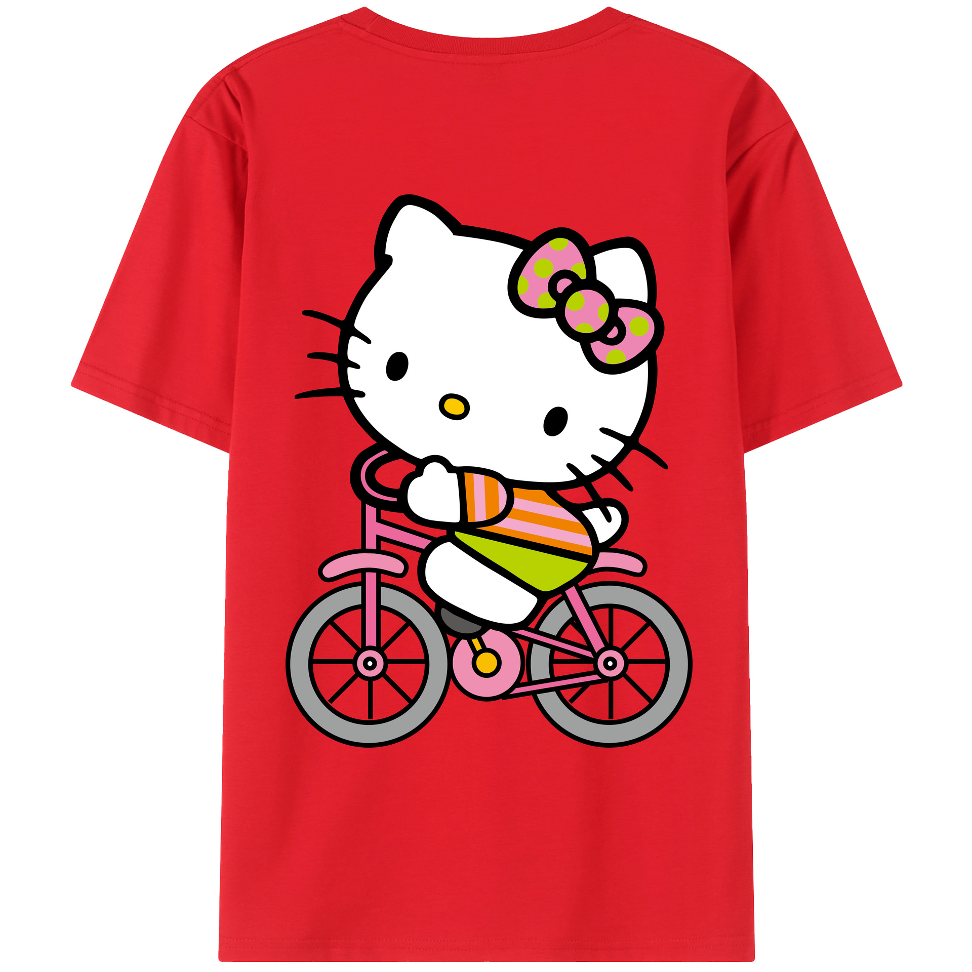 （画像用） Hello Kitty ハローキティ レディース半袖Tシャツ(バックプリント)