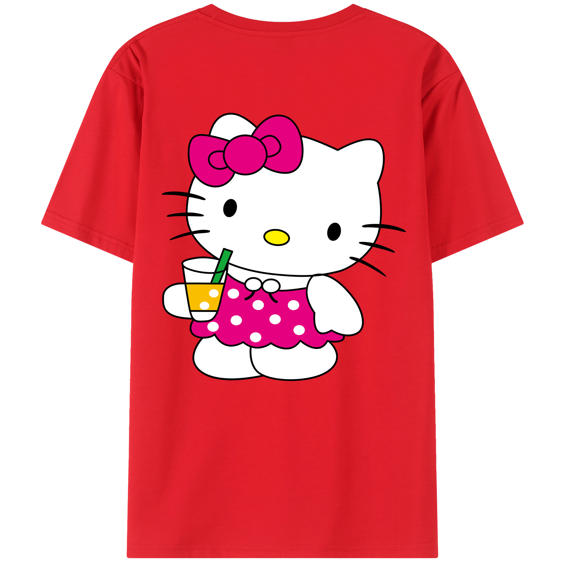 （画像用） Hello Kitty ハローキティ レディース半袖Tシャツ(バックプリント)