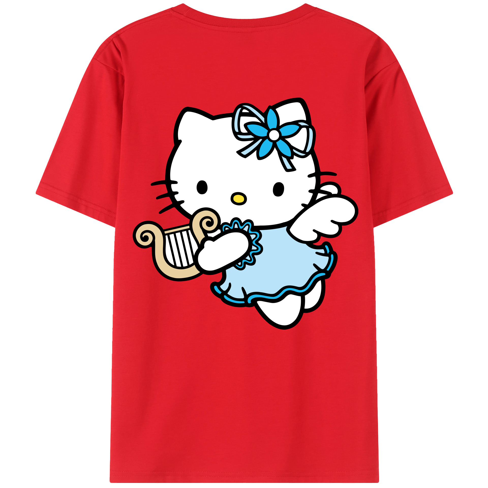 （画像用） Hello Kitty ハローキティ レディース半袖Tシャツ(バックプリント)