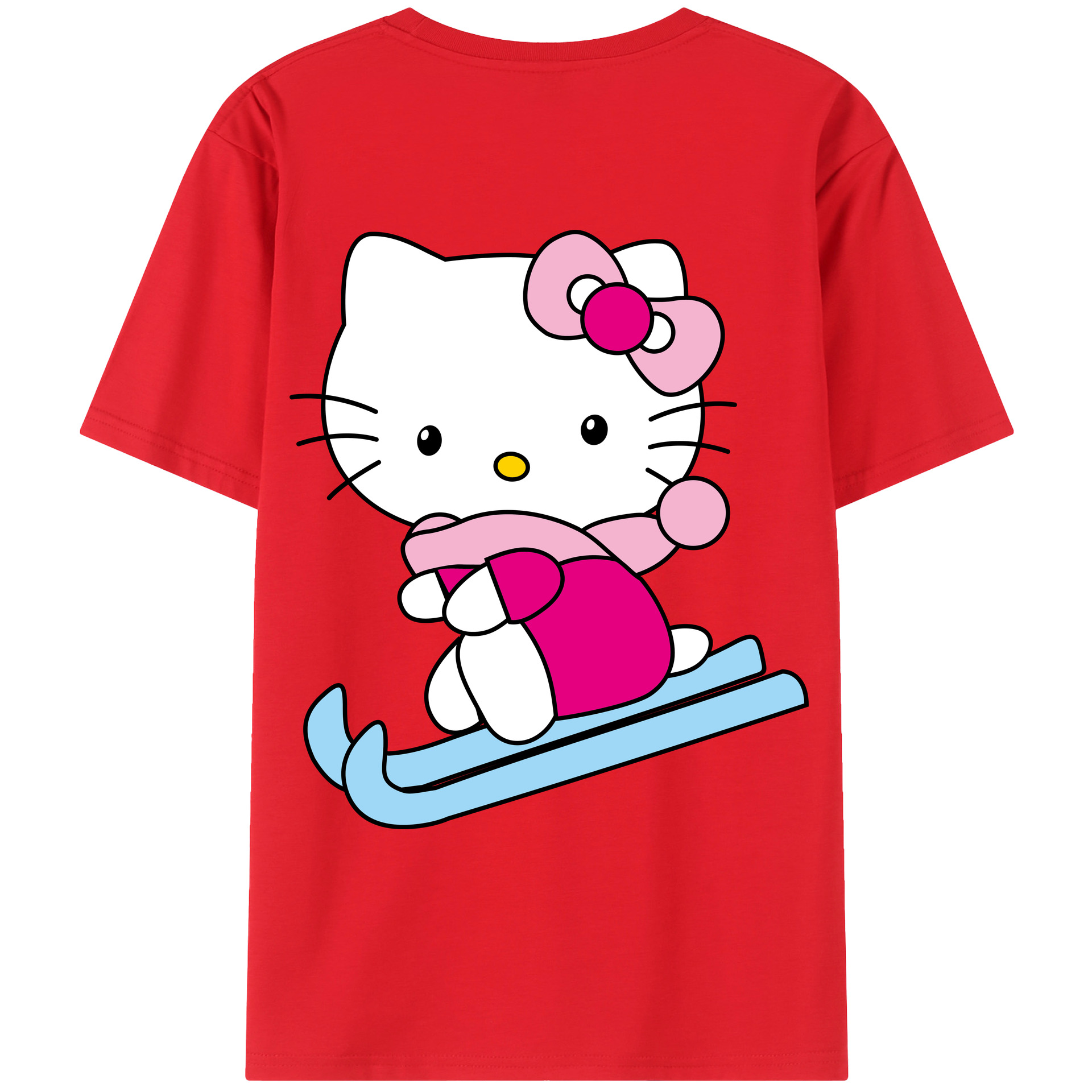 （画像用） Hello Kitty ハローキティ レディース半袖Tシャツ(バックプリント)